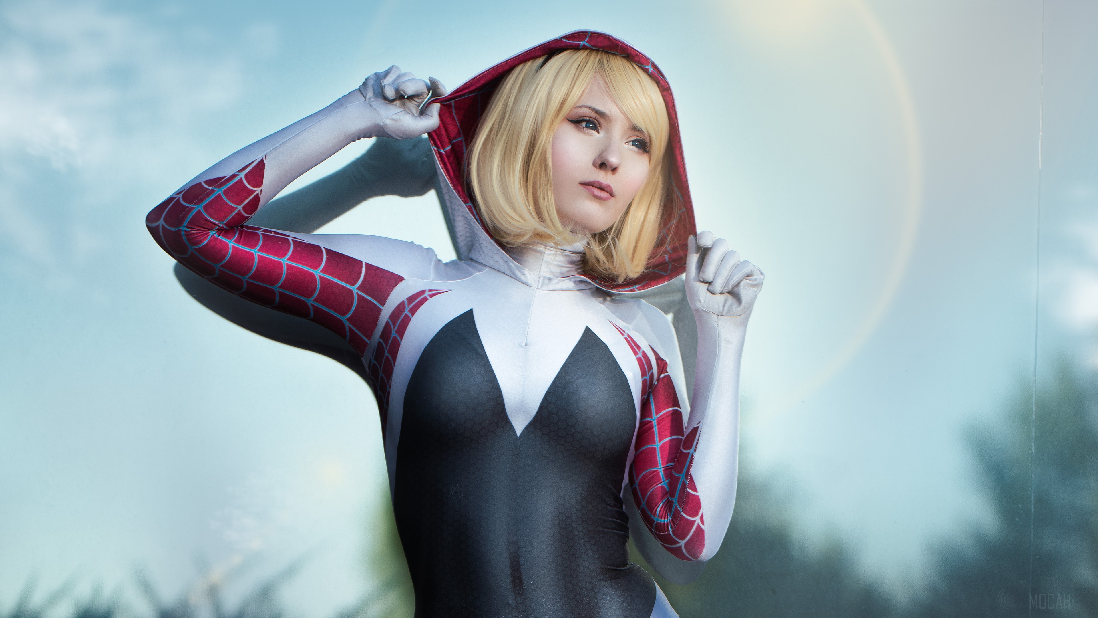 Gwen Stacy from Spider-Man Cosplay 4K HD Wallpaper