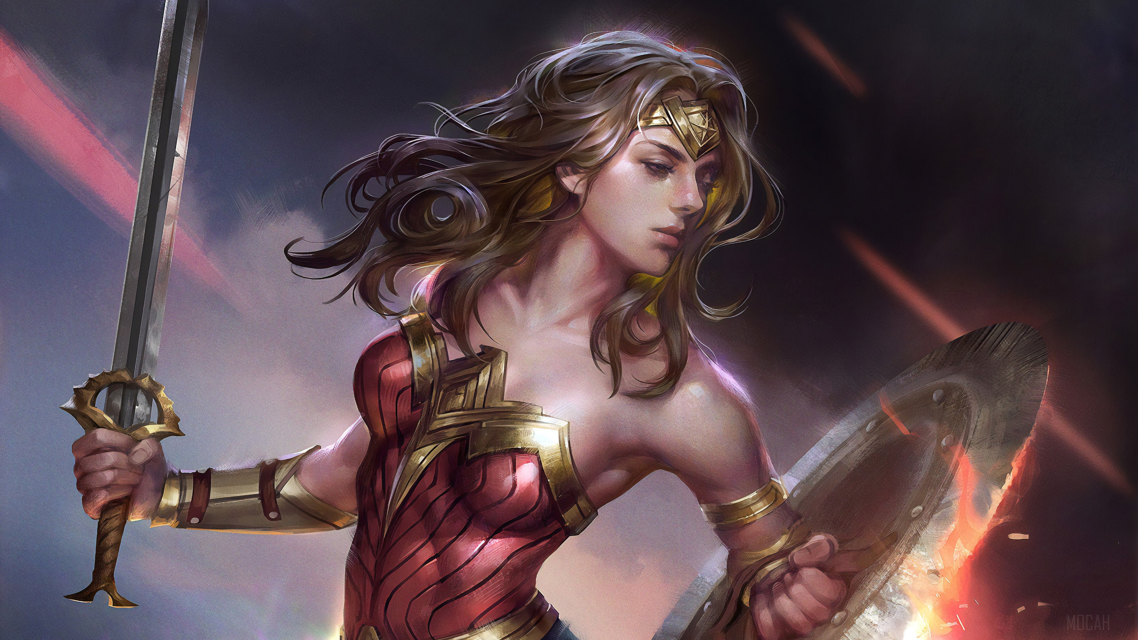 Wonder Woman 4K Art HD Wallpaper