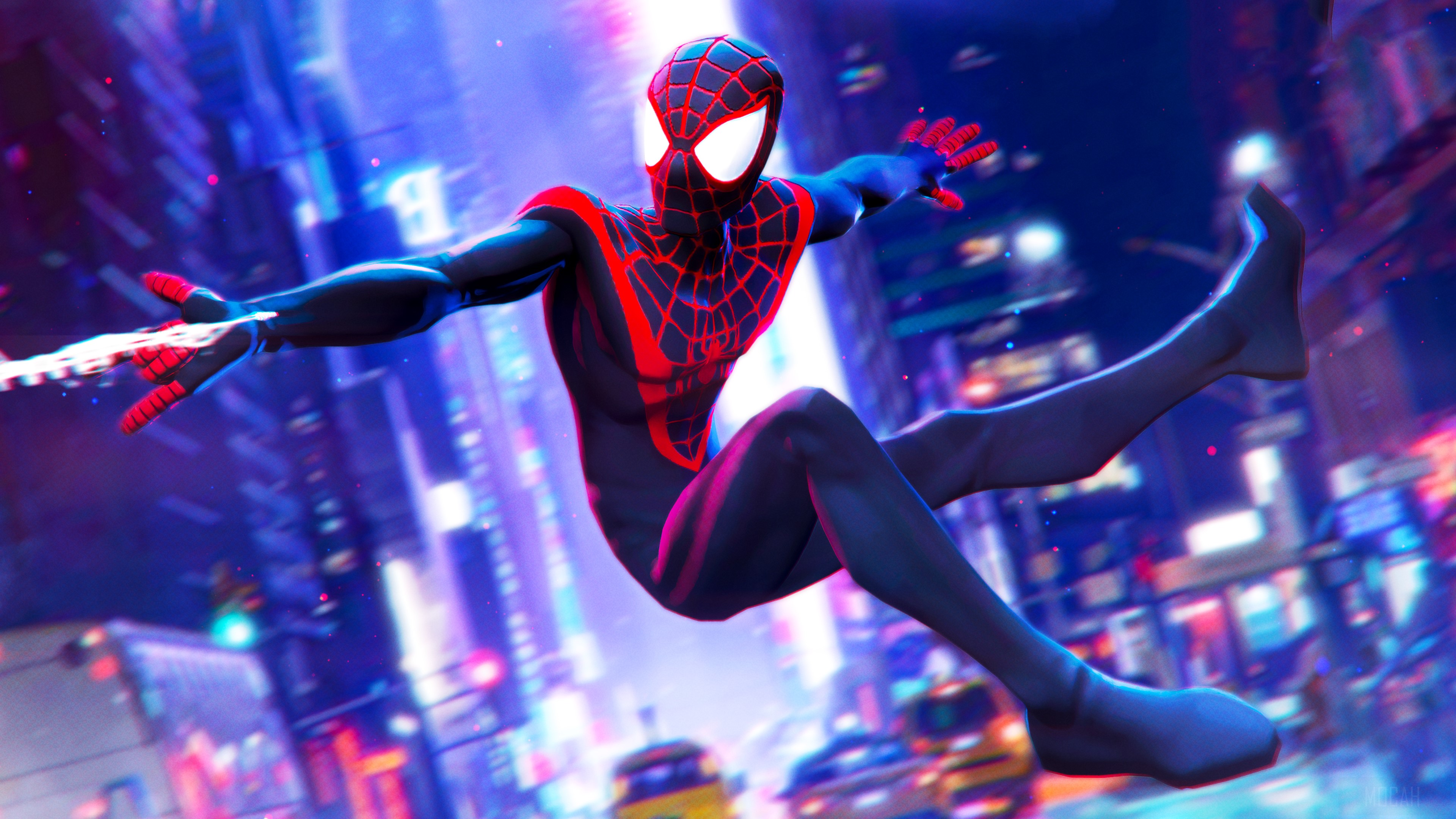 Miles Morales from Spider-Verse 4K HD Wallpaper