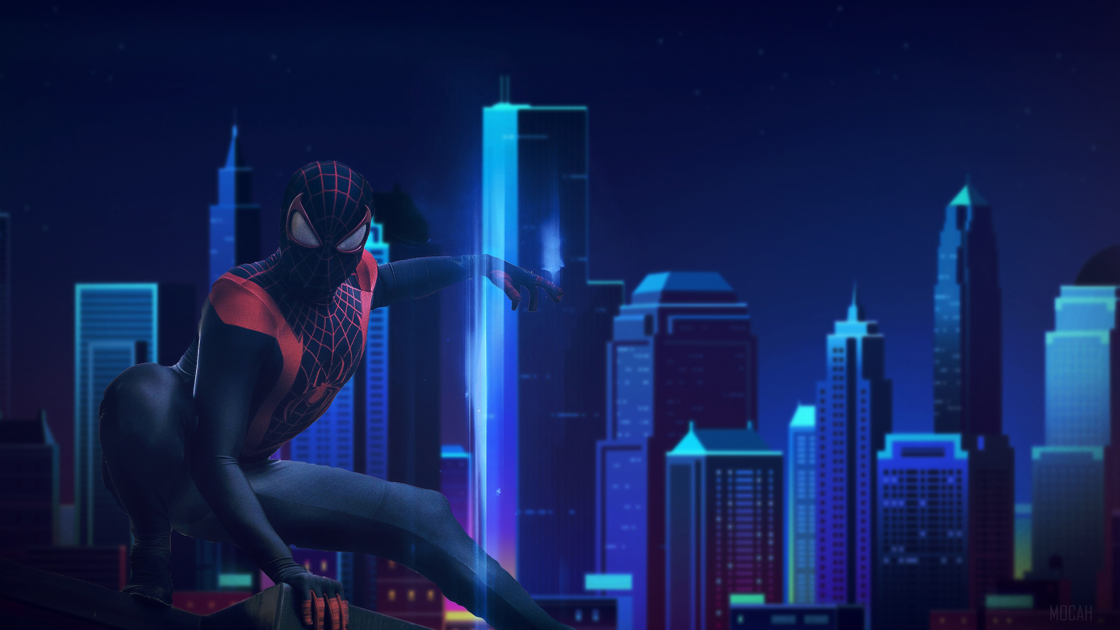 Miles Morales from Spider-Man Cosplay 4K HD Wallpaper