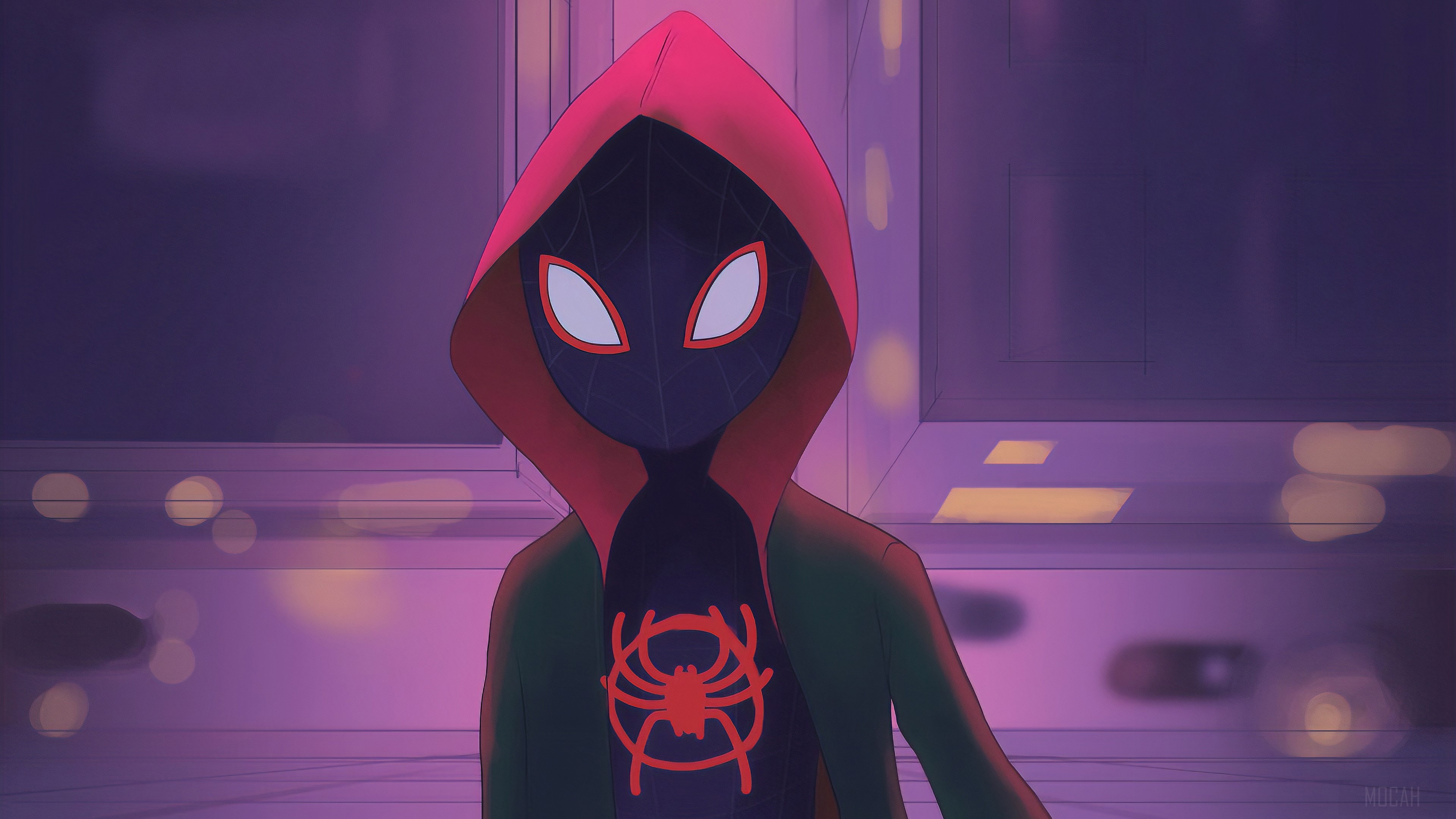 Miles Morales from Spider-Verse Artwork 4K HD Wallpaper