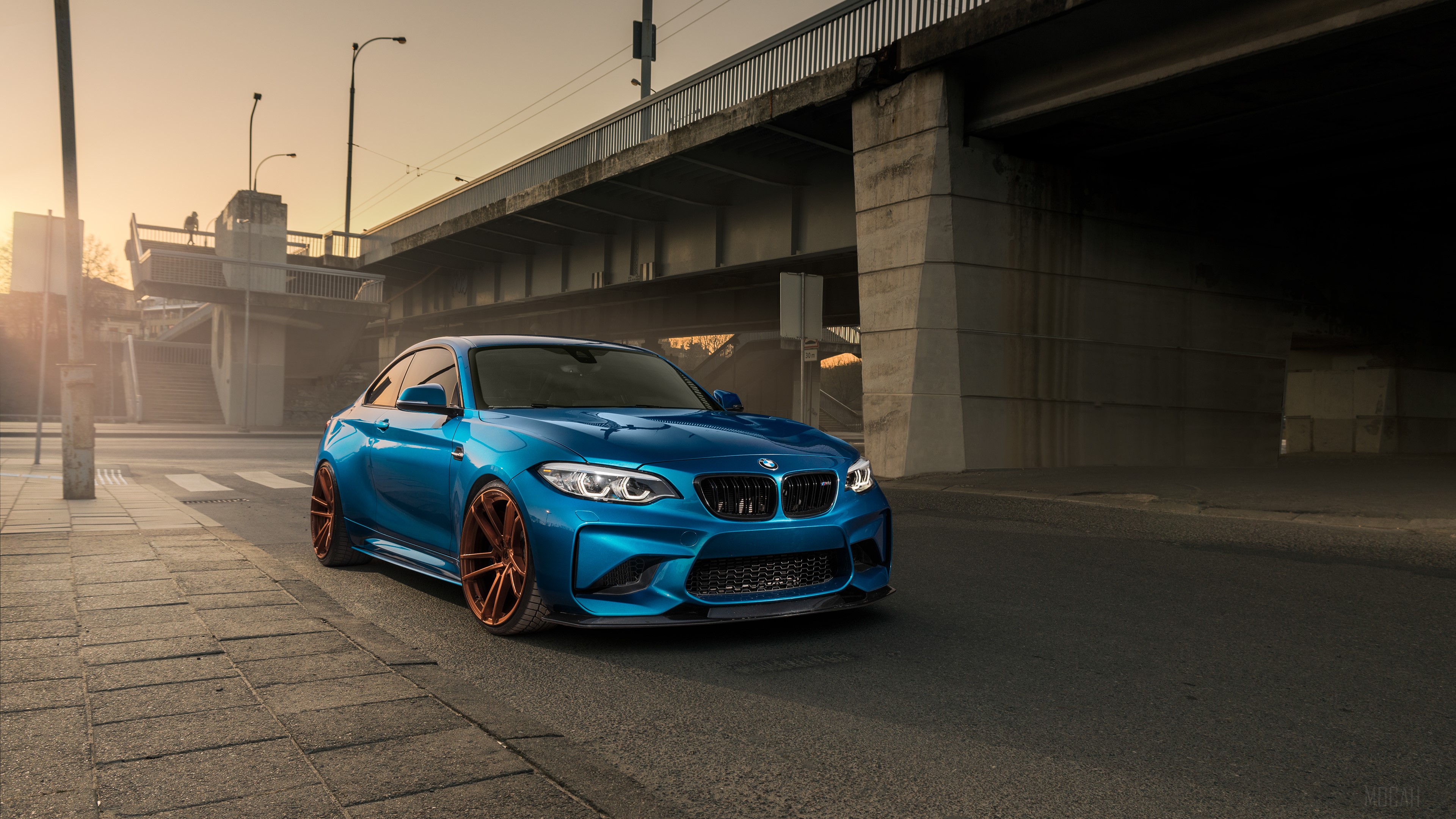 Blue BMW M2 4K HD Wallpaper