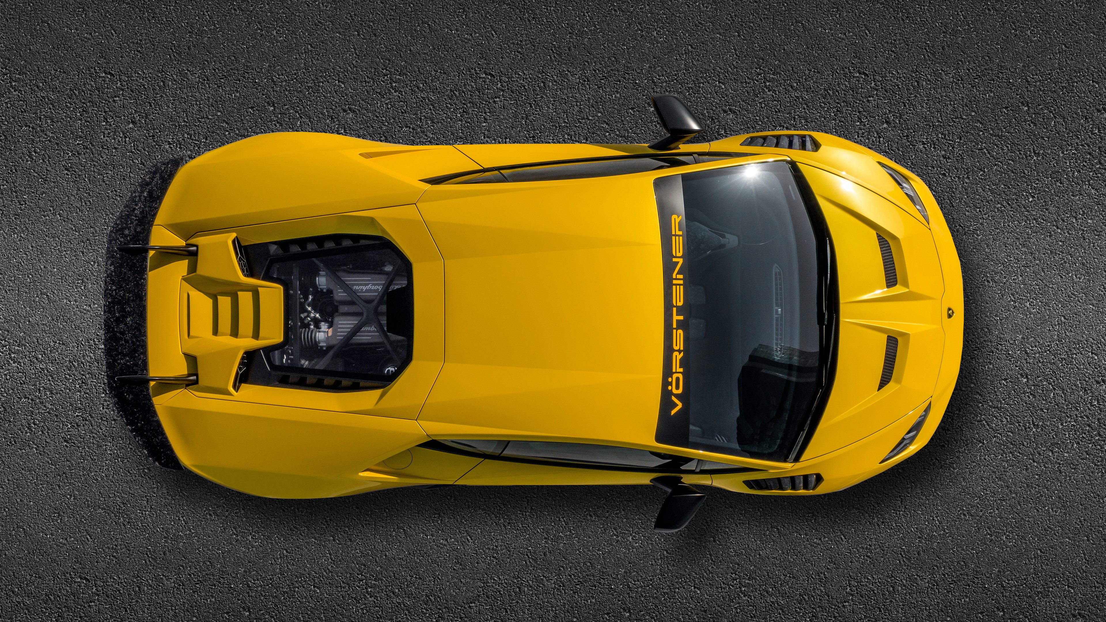 Vorsteiner Lamborghini Huracan Performante from above 4K HD Wallpaper