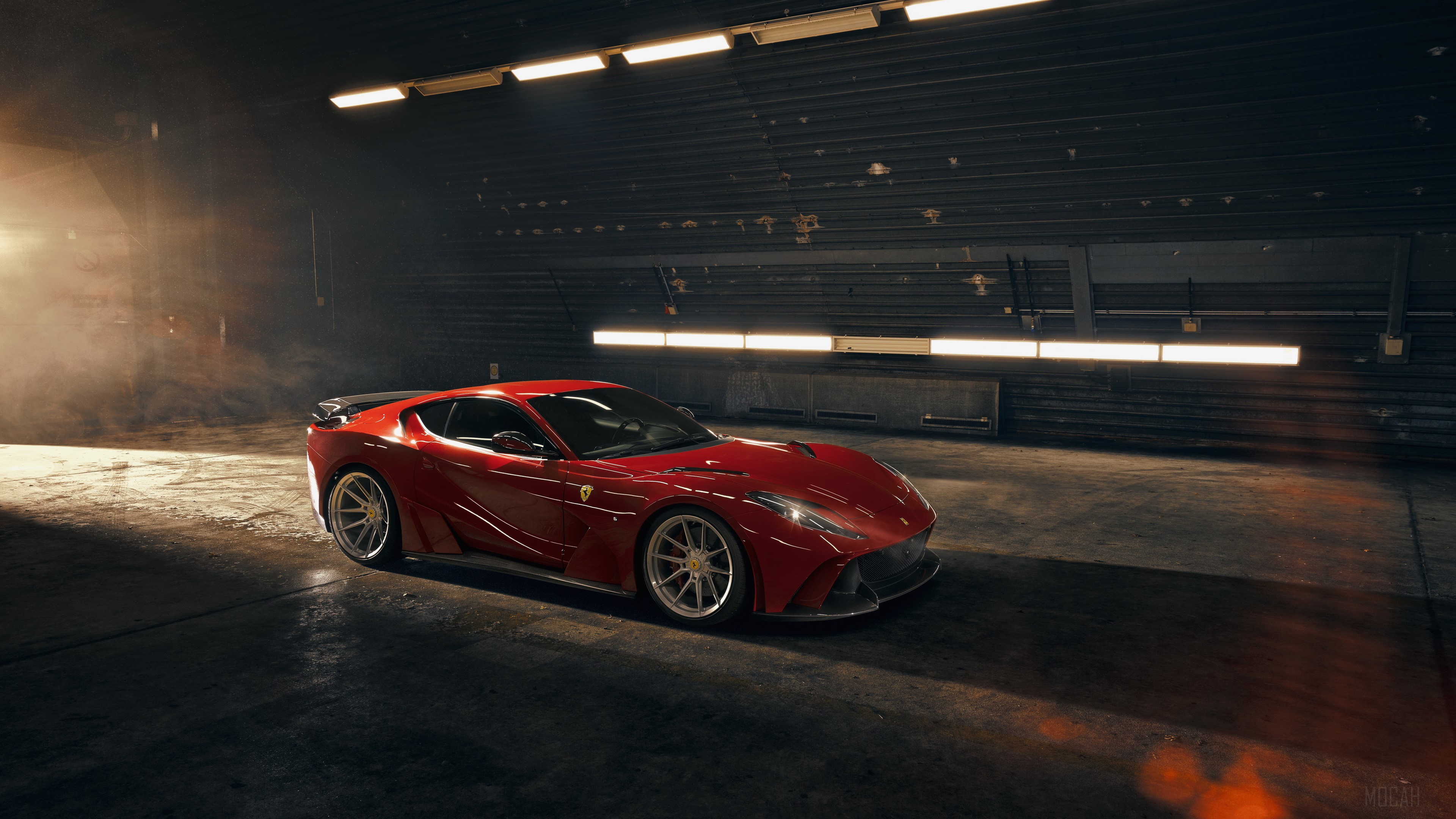 Red Novitec Ferrari 812 Superfast N Largo 4K HD Wallpaper