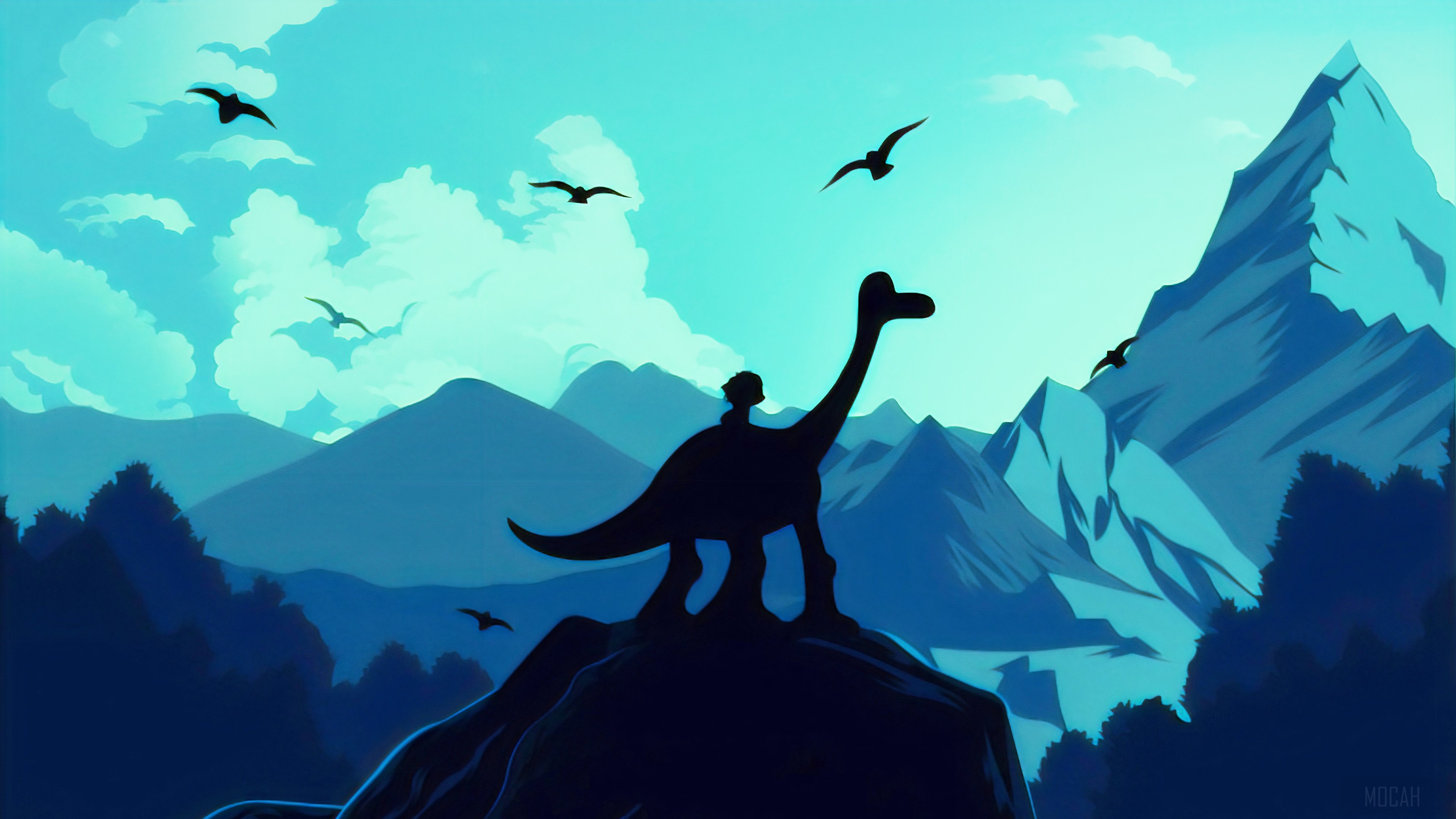 The Good Dinosaur Illustration HD Wallpaper