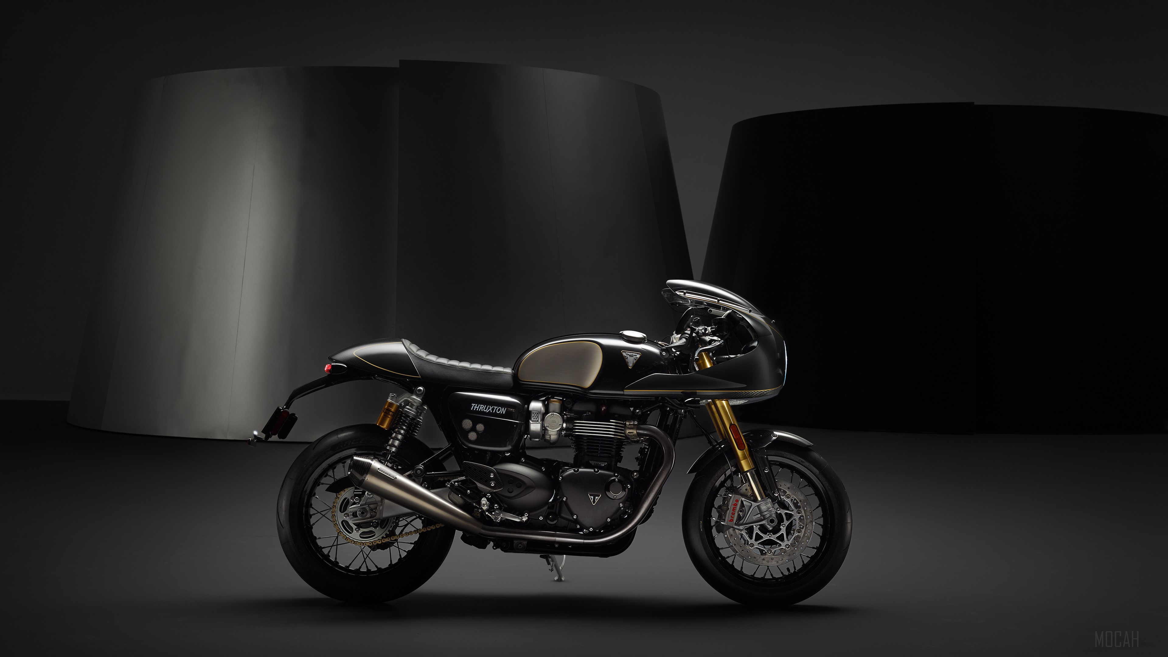 Triumph Thruxton R Motorcycle 4K HD Wallpaper