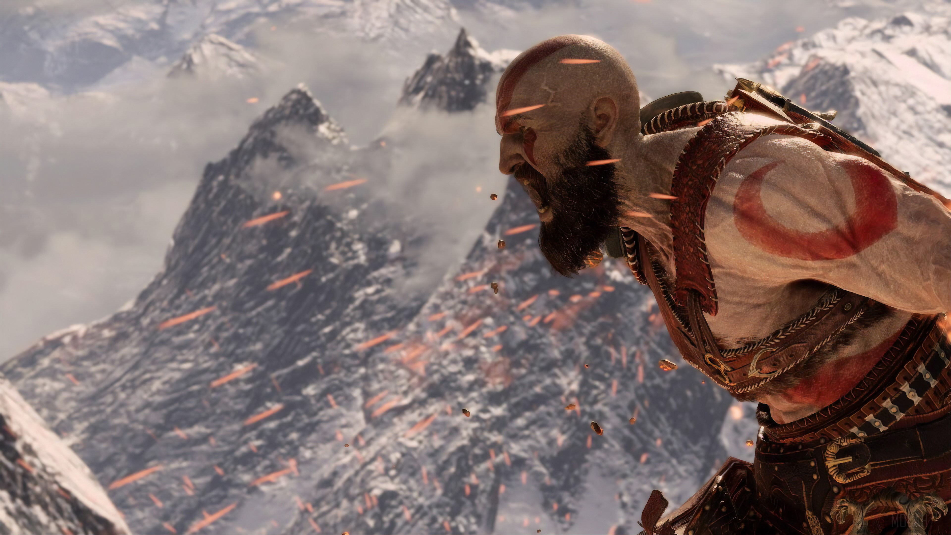 Kratos from God of War 4K HD Wallpaper