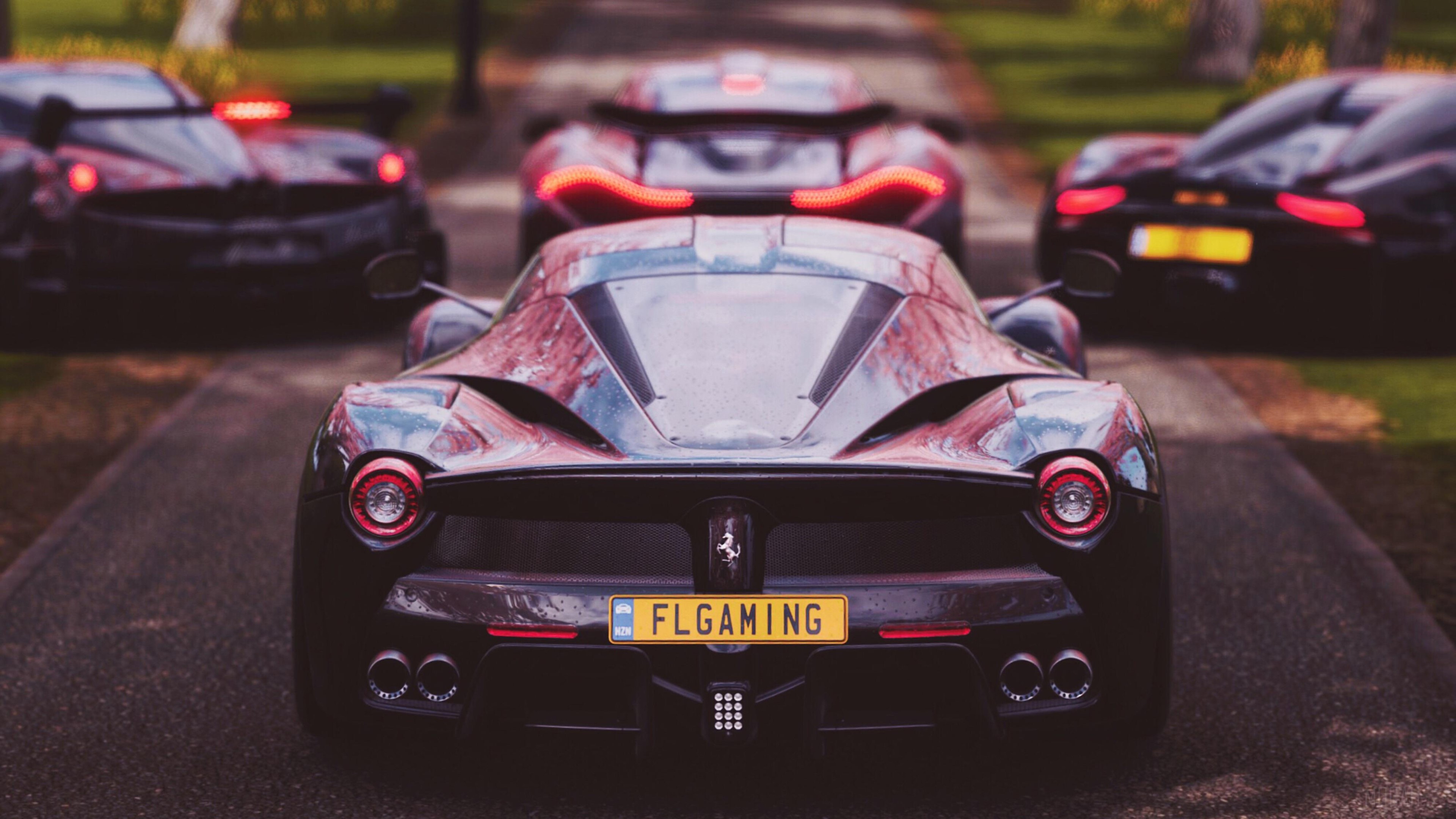 Ferrari LaFerrari and other supercars in Forza Horizon 4 4K HD Wallpaper