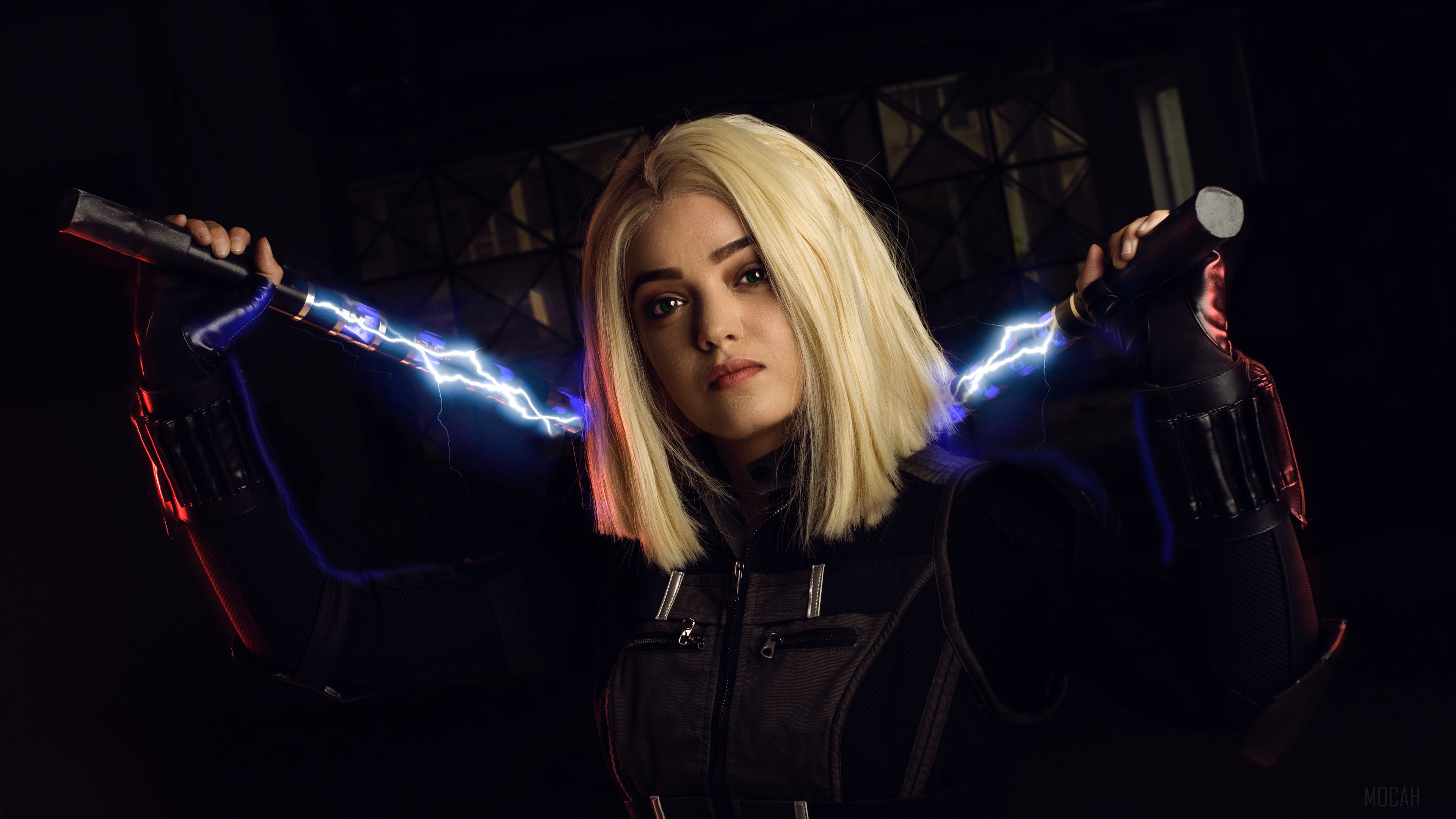 Black Widow Cosplay HD Wallpaper