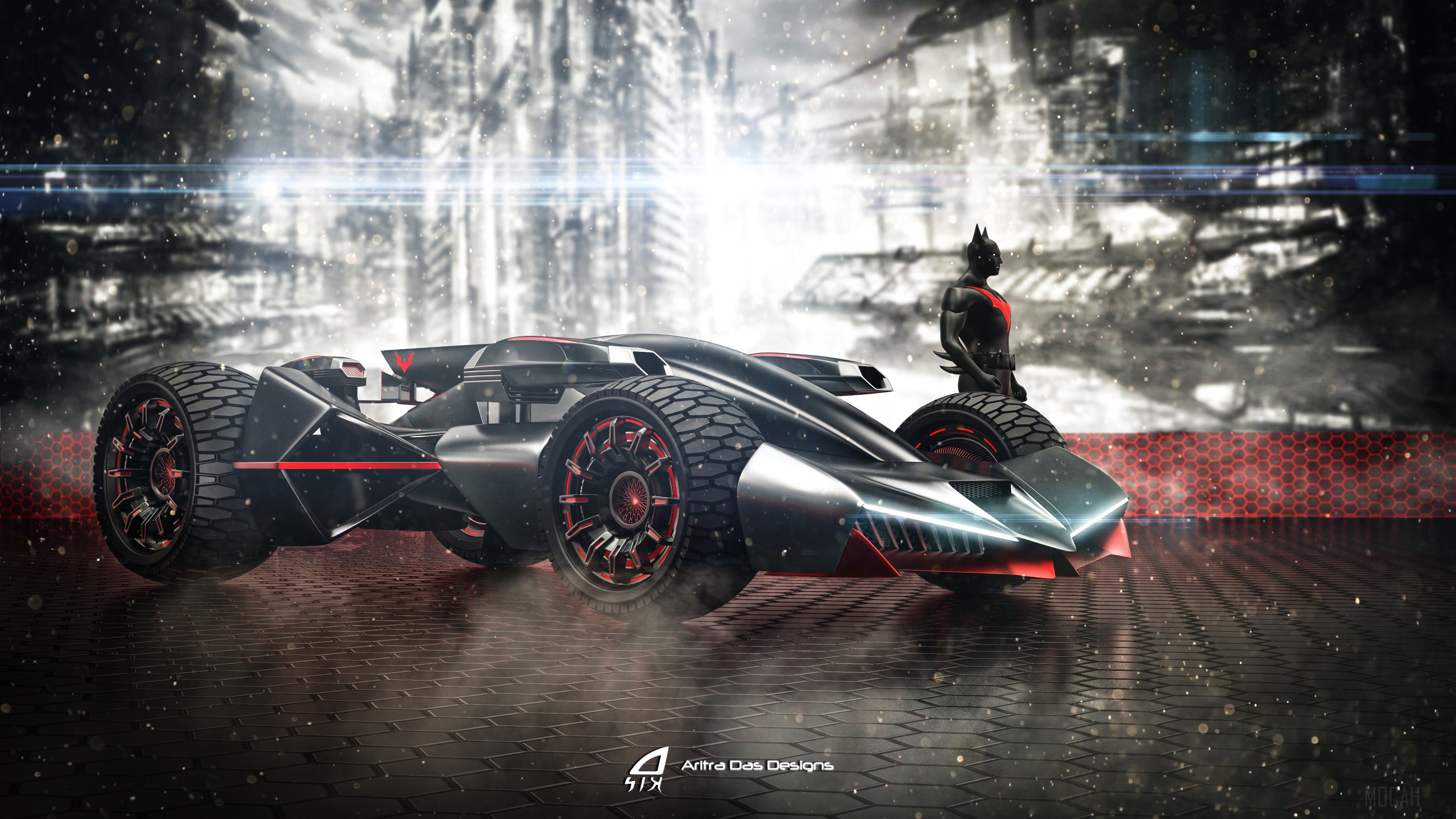 Batmobile Beyond HD Wallpaper