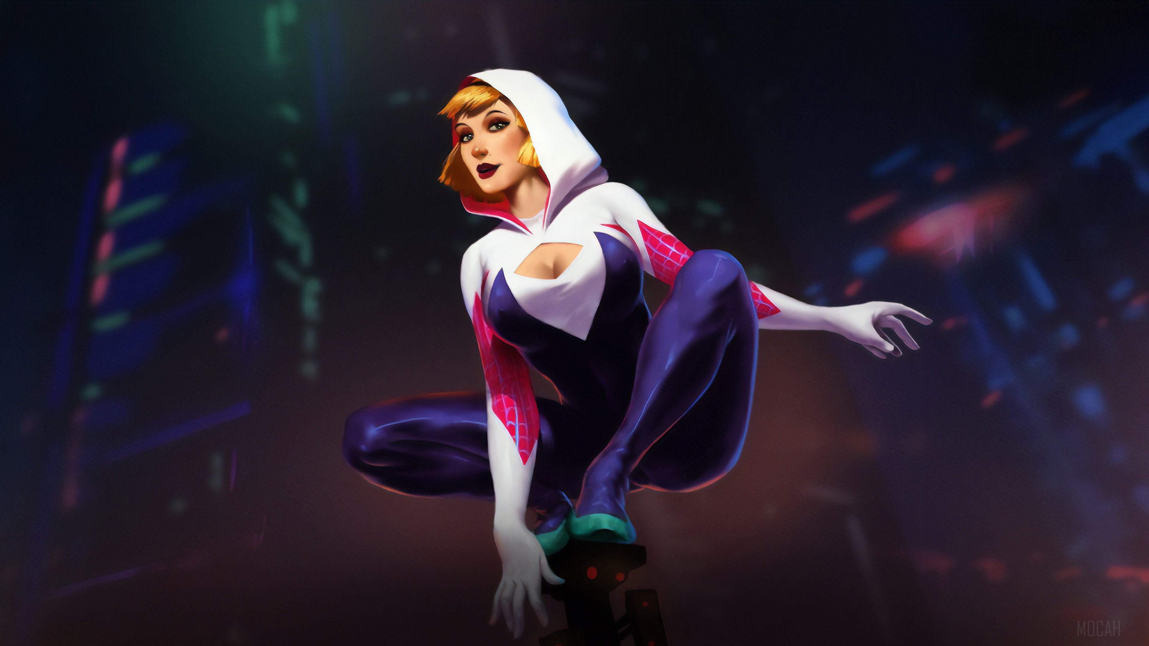 Spider-Gwen Artwork 4K HD Wallpaper