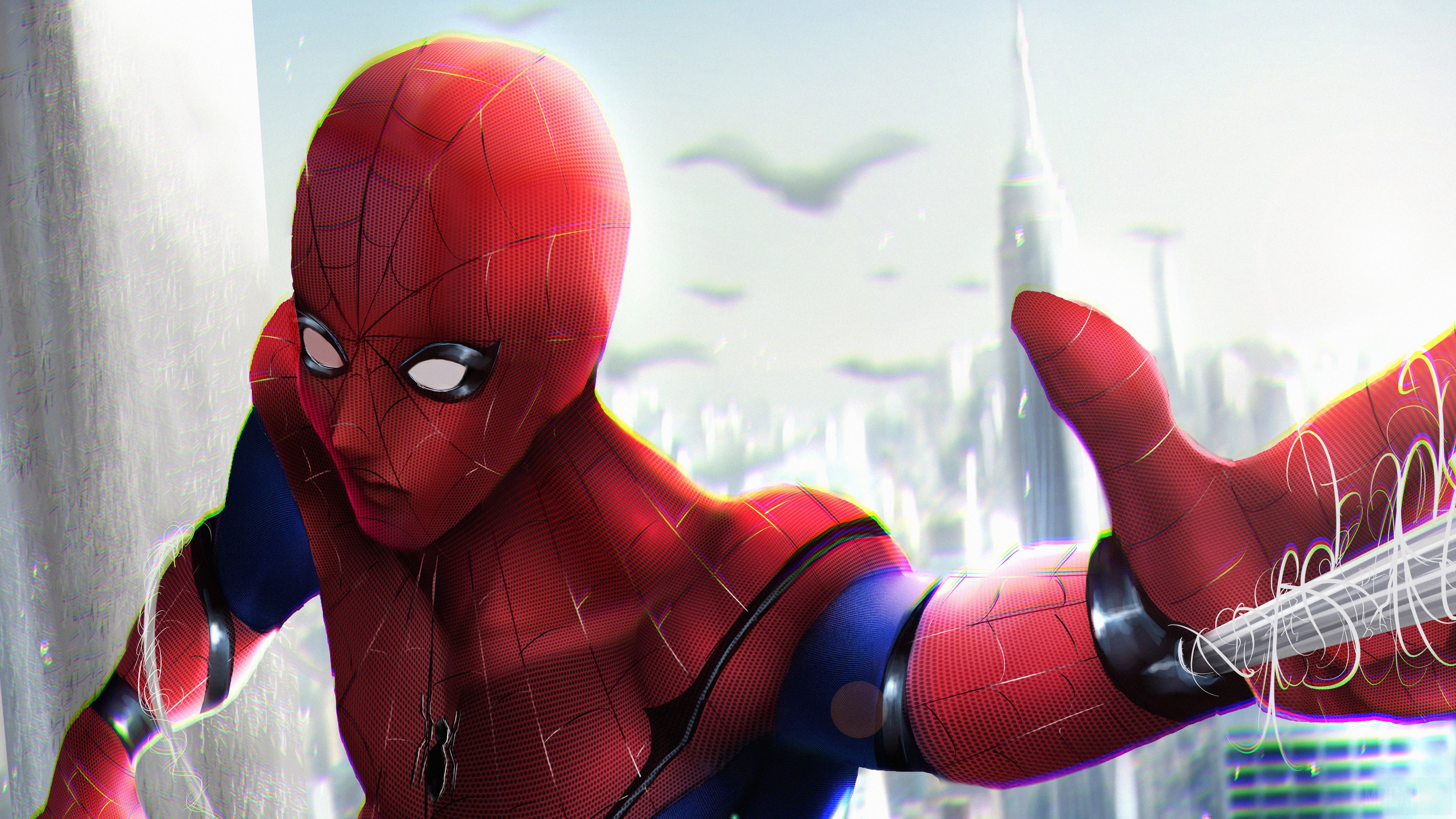 Spider-Man in New York City 4K HD Wallpaper