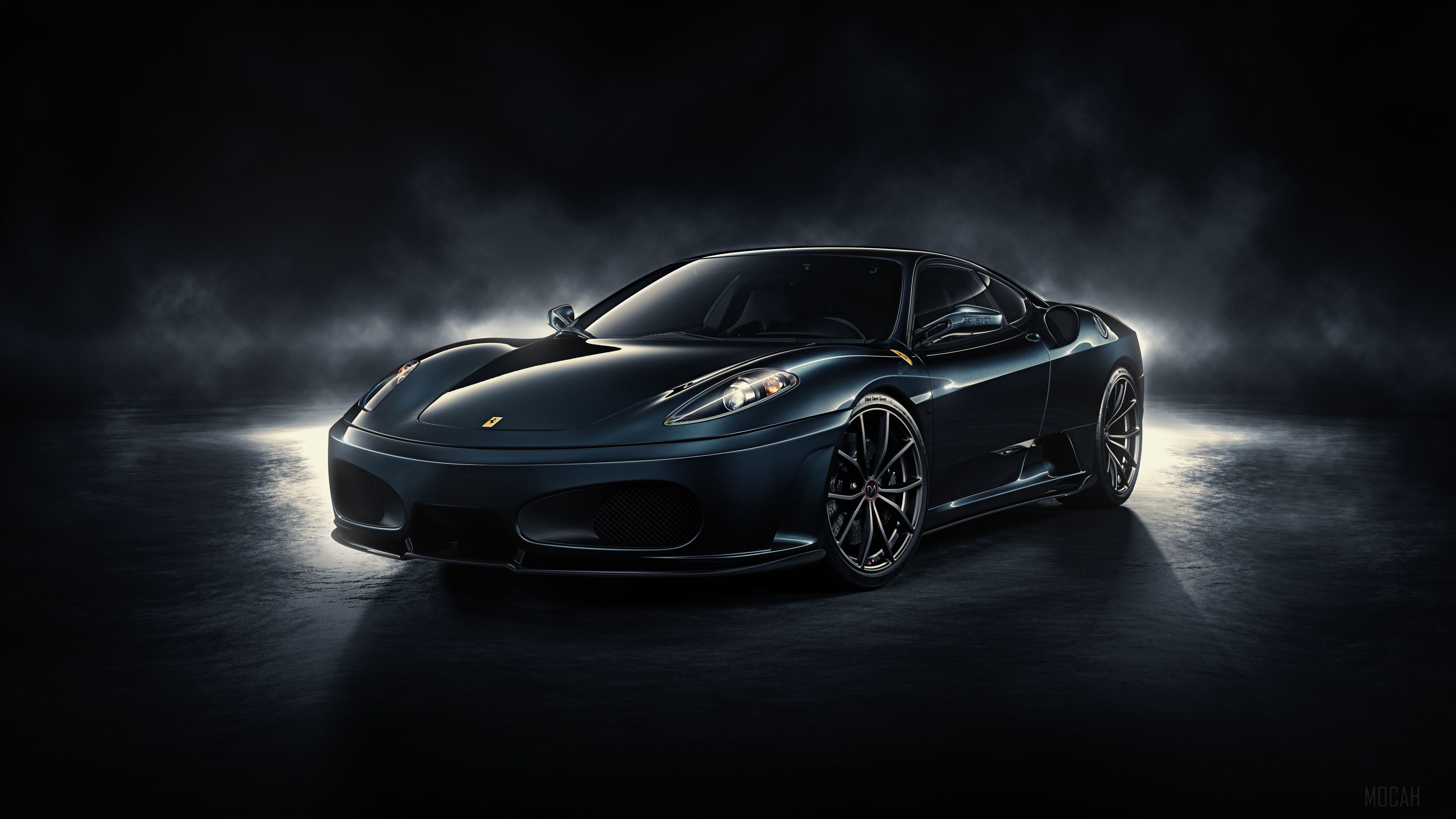 Dark Ferrari 430 Scuderia 4K HD Wallpaper