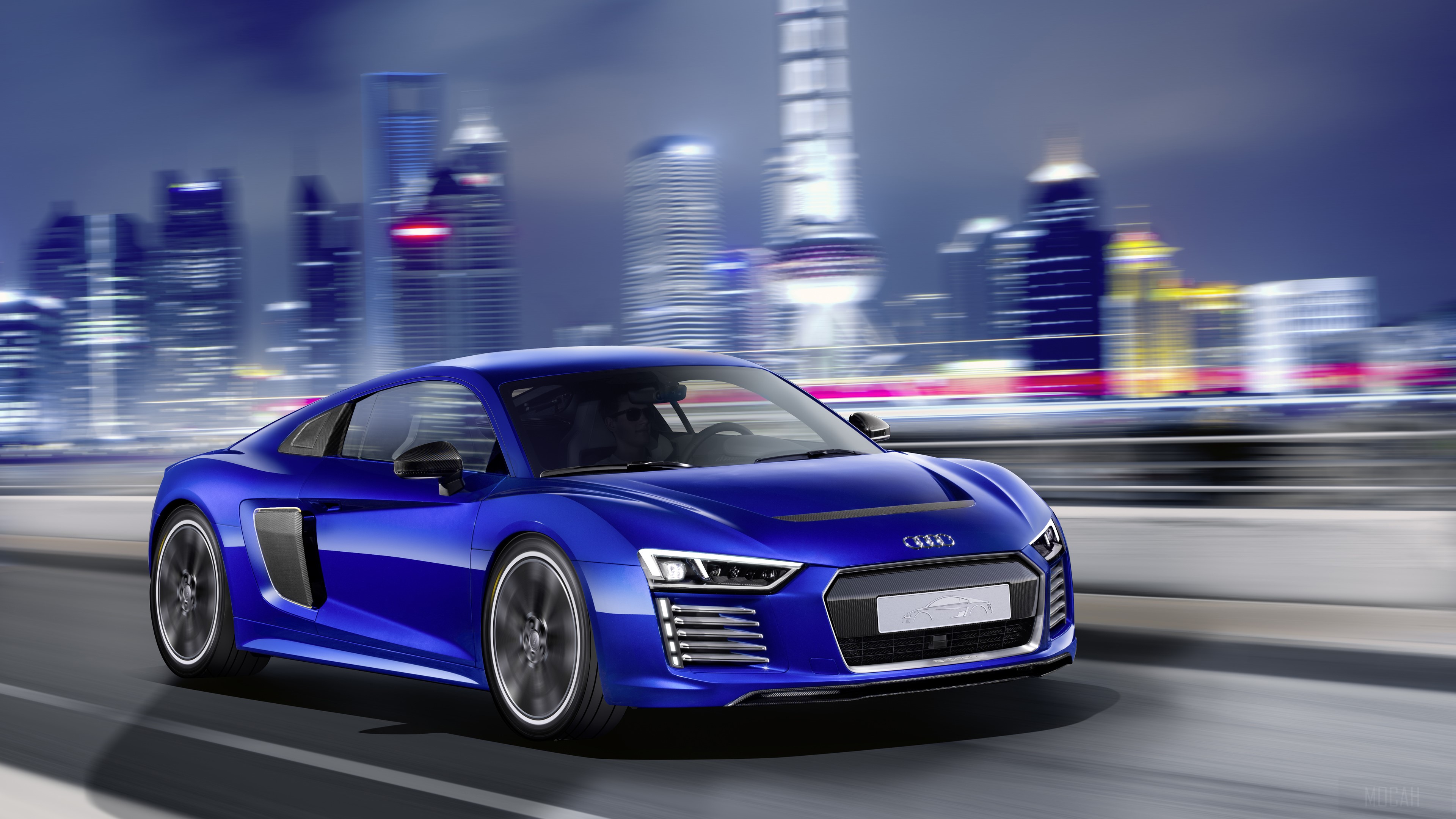 Blue Audi R8 2019 4K HD Wallpaper