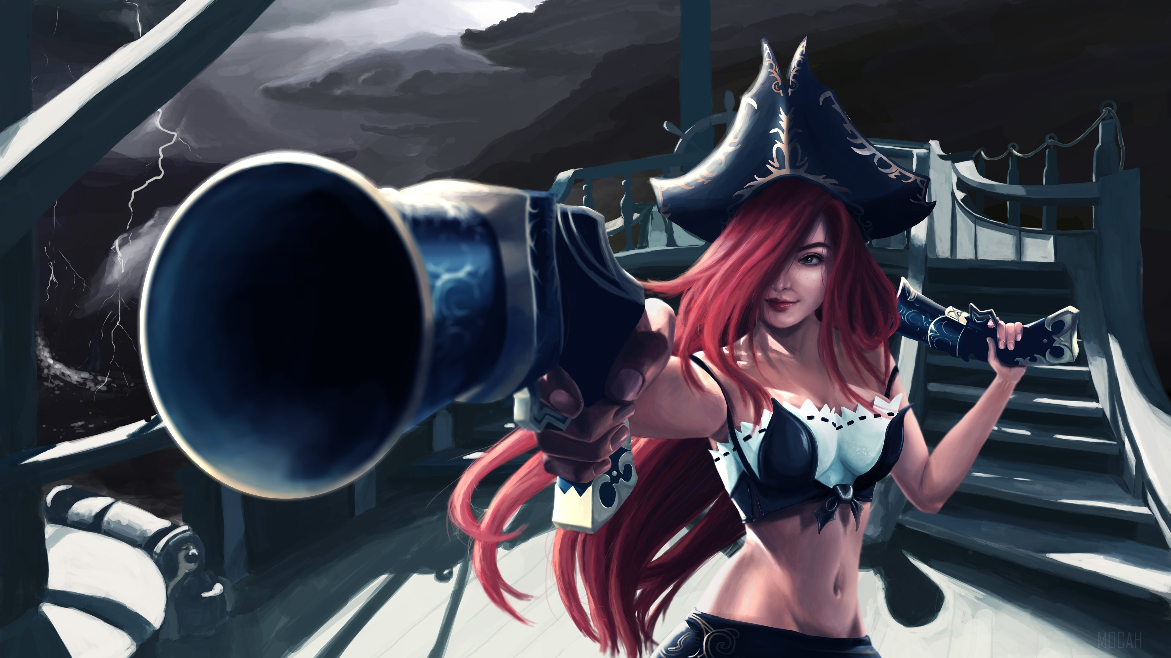 Miss Fortune from League of Legends 4K HD Wallpaper