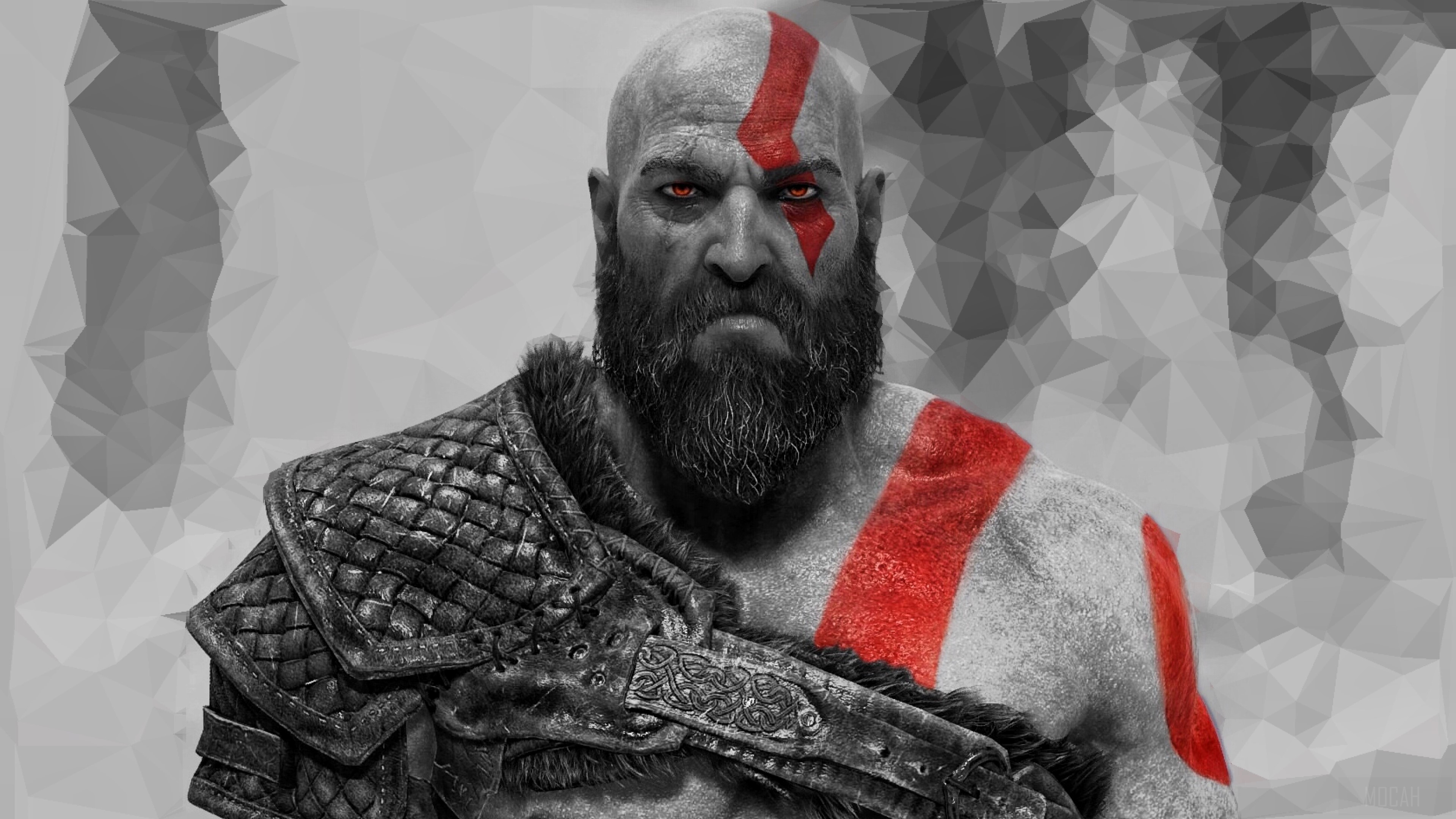 Kratos from God of War 4K HD Wallpaper