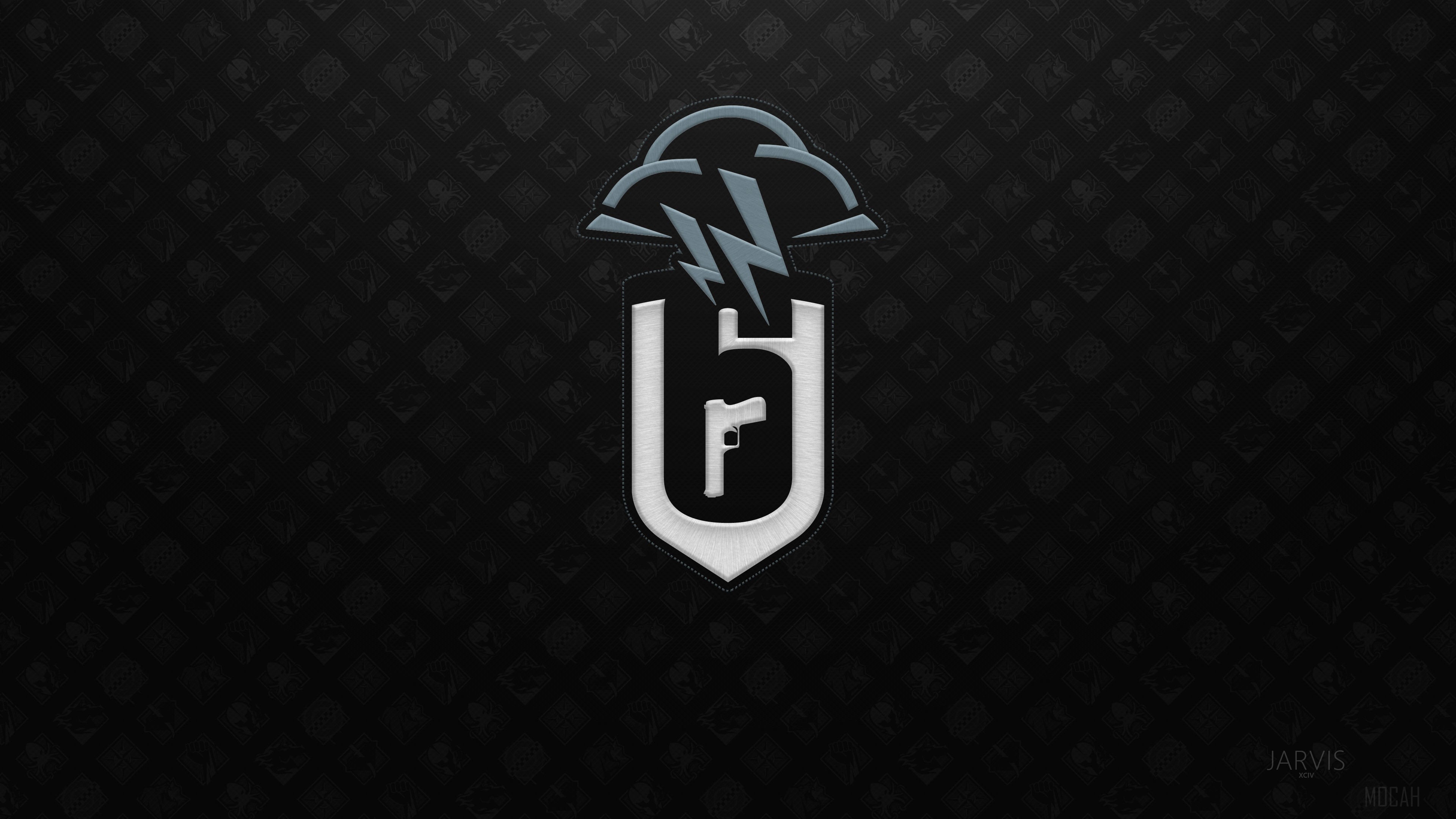 Tom Clancy's Rainbow Six Siege 4K Logo HD Wallpaper