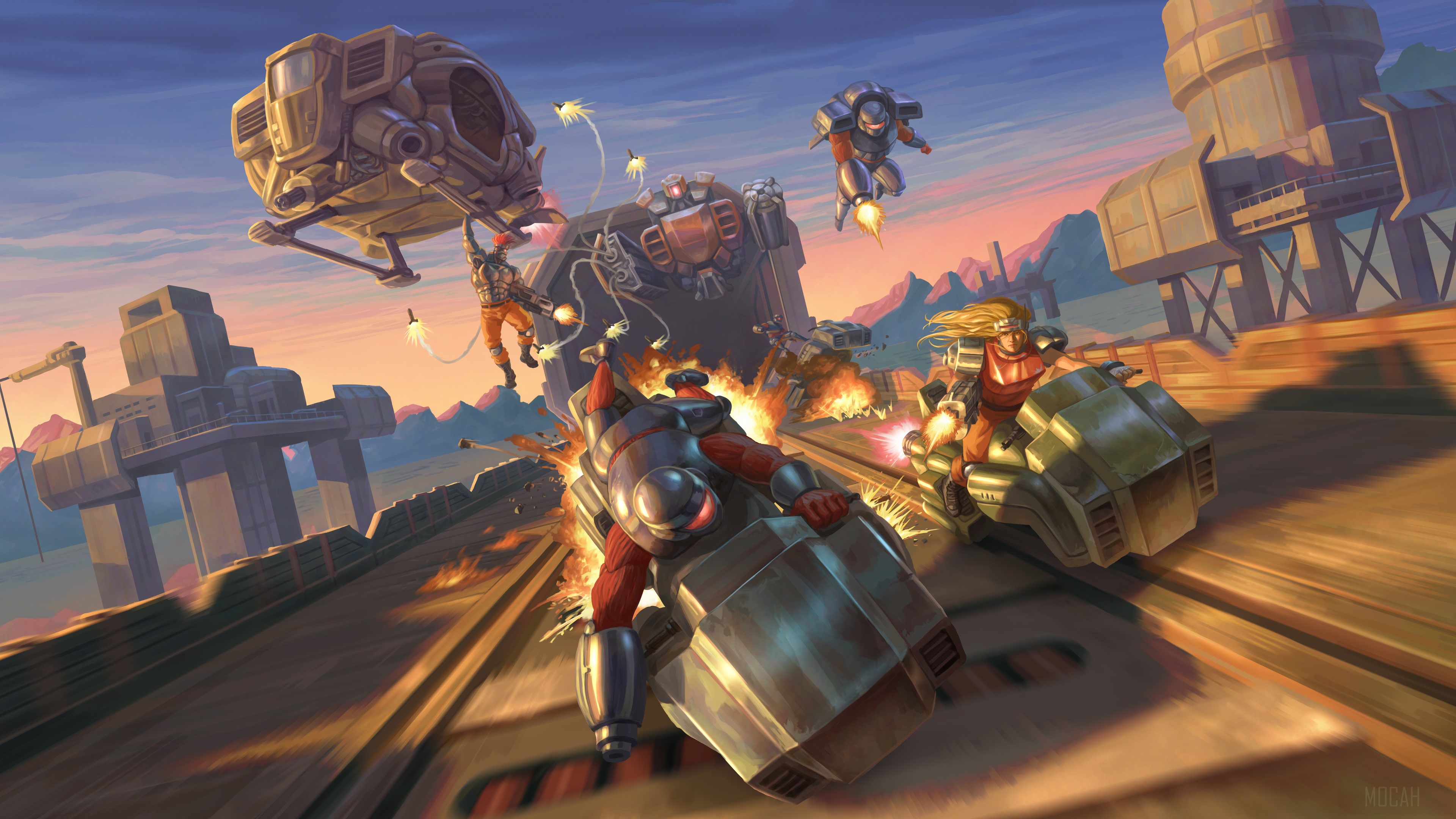 Blazing Chrome HD Wallpaper
