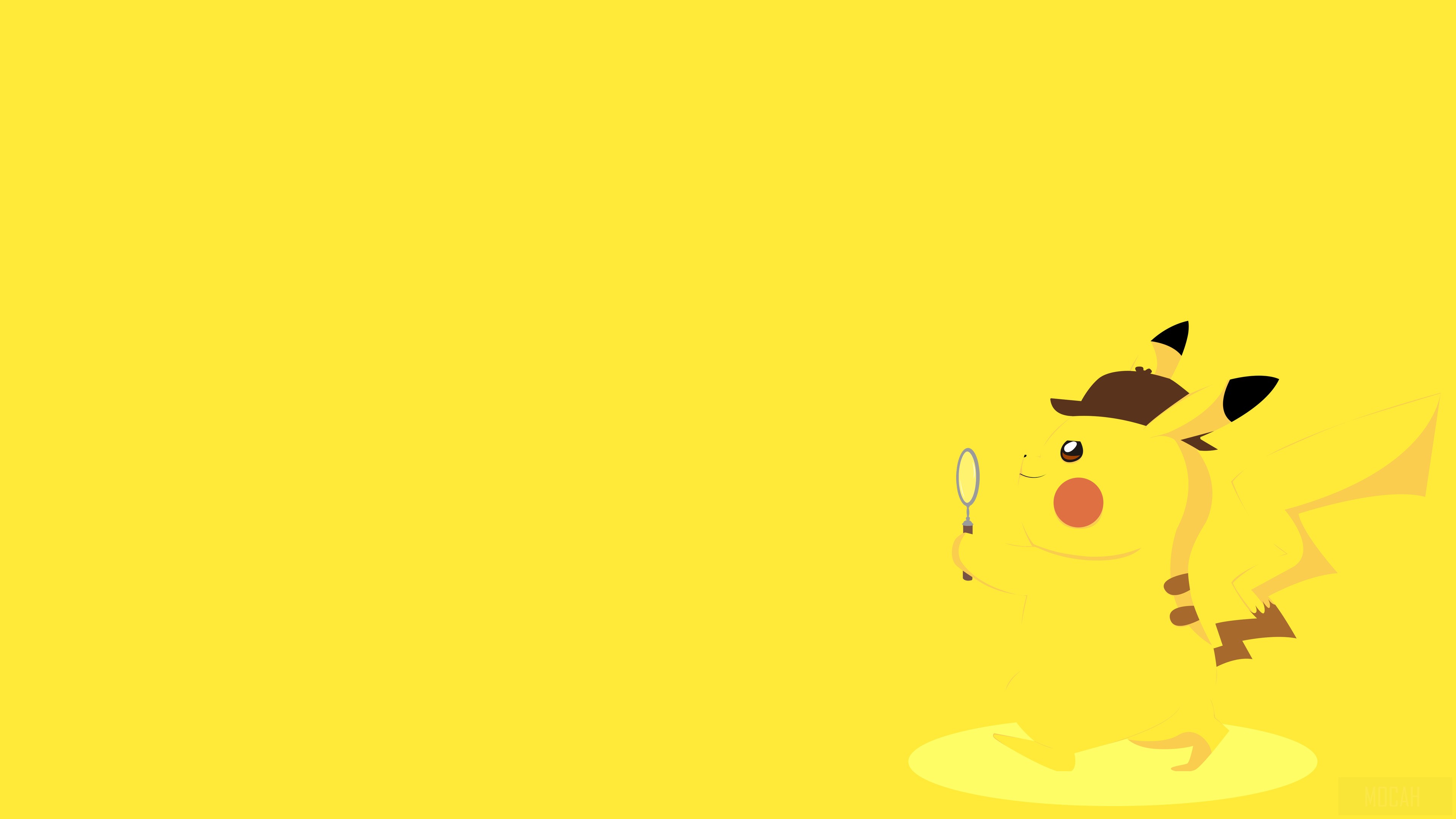 Detective Pikachu with Magnifying Glass 4K HD Wallpaper