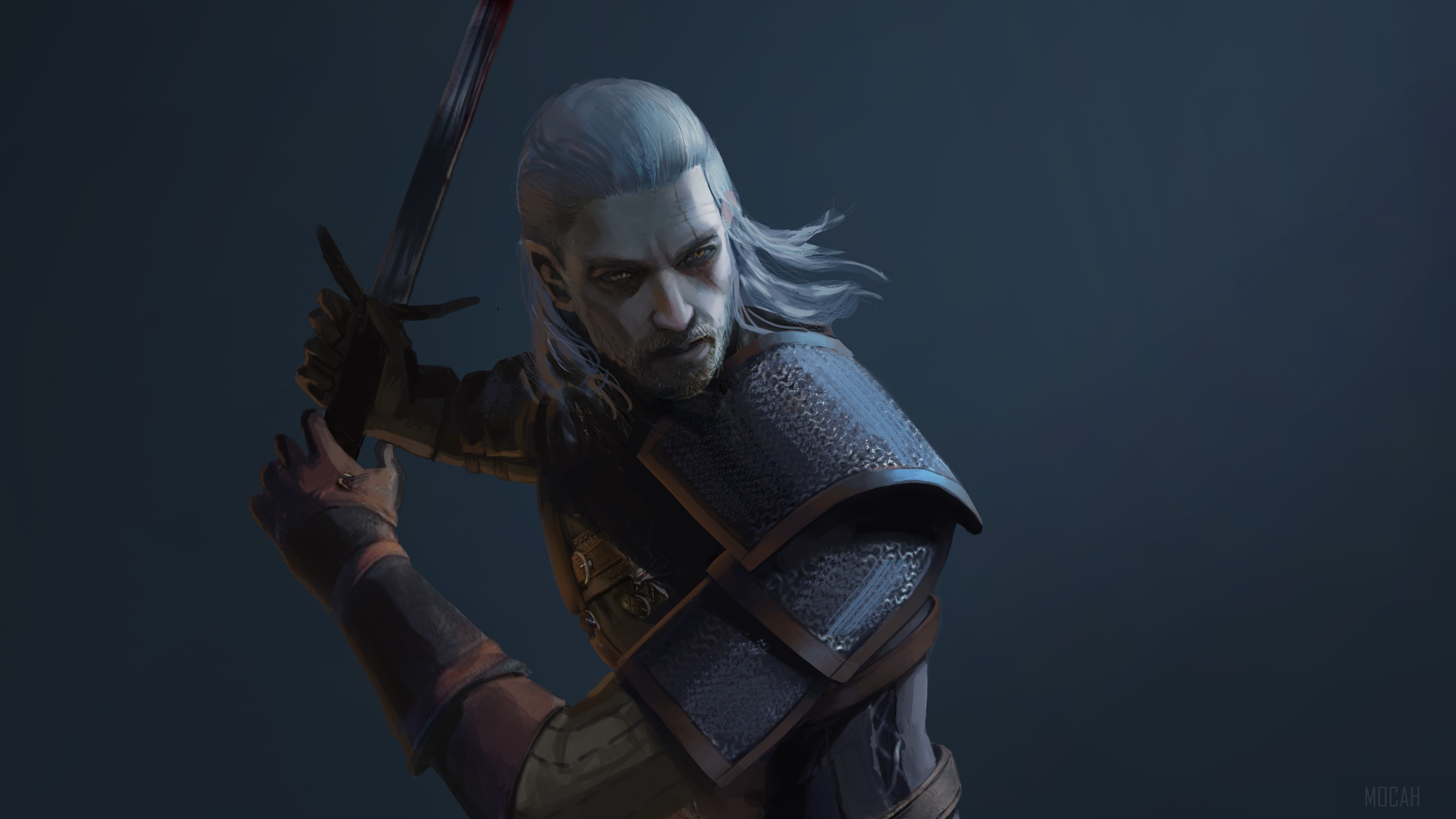 Geralt of Rivia from The Witcher 4K HD Wallpaper