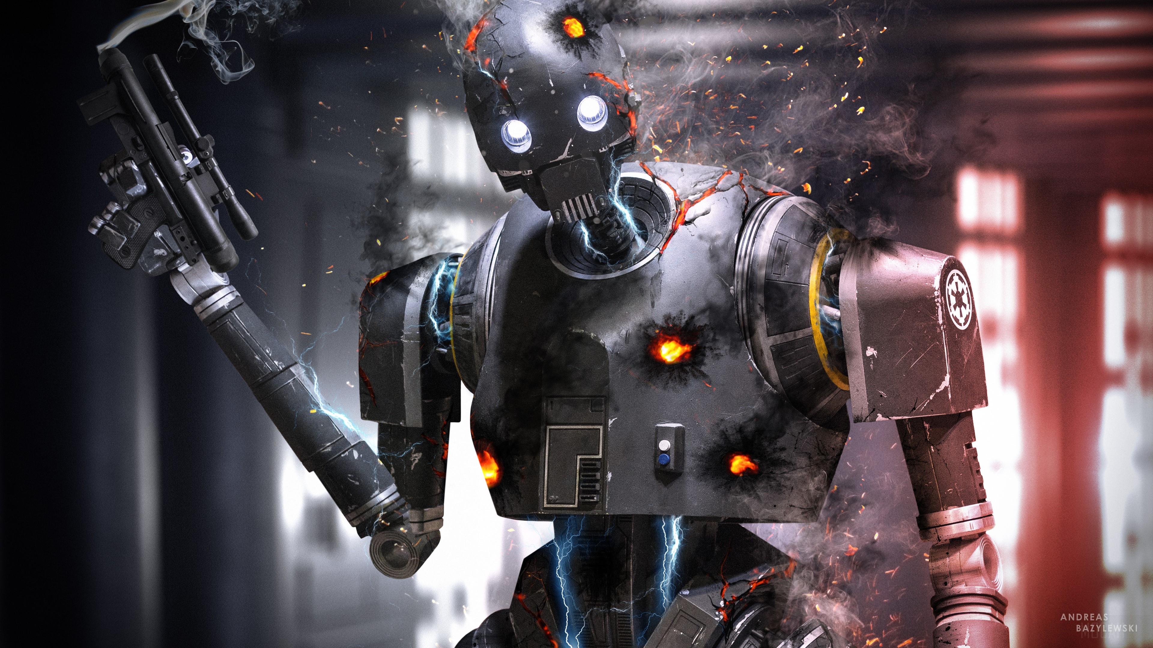 K-2SO from Star Wars 4K HD Wallpaper