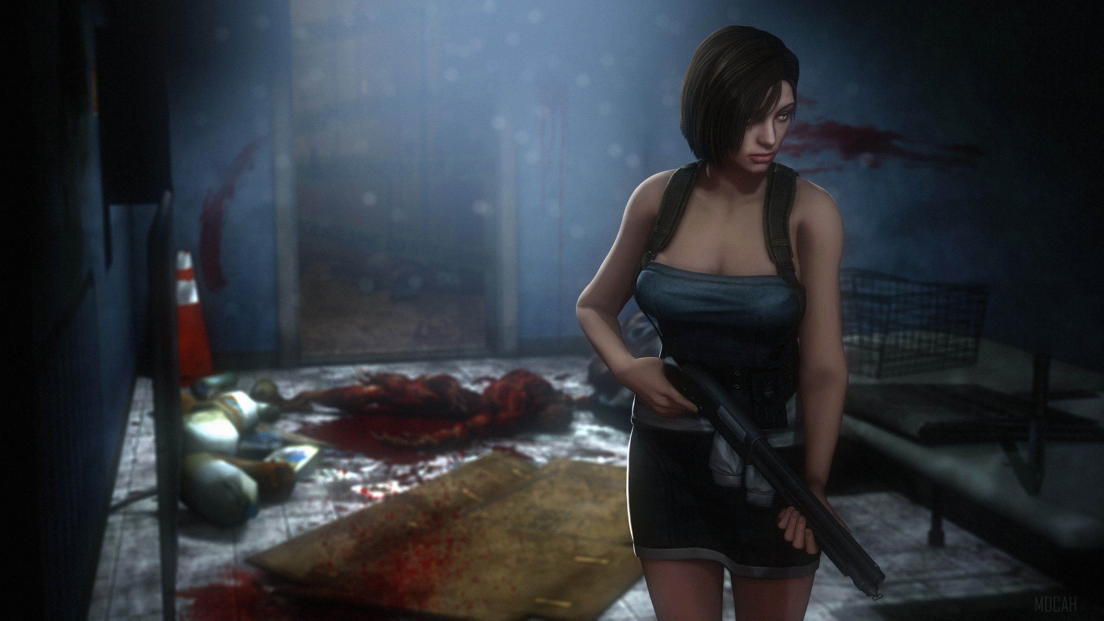Jill Valentine from Resident Evil 4K HD Wallpaper
