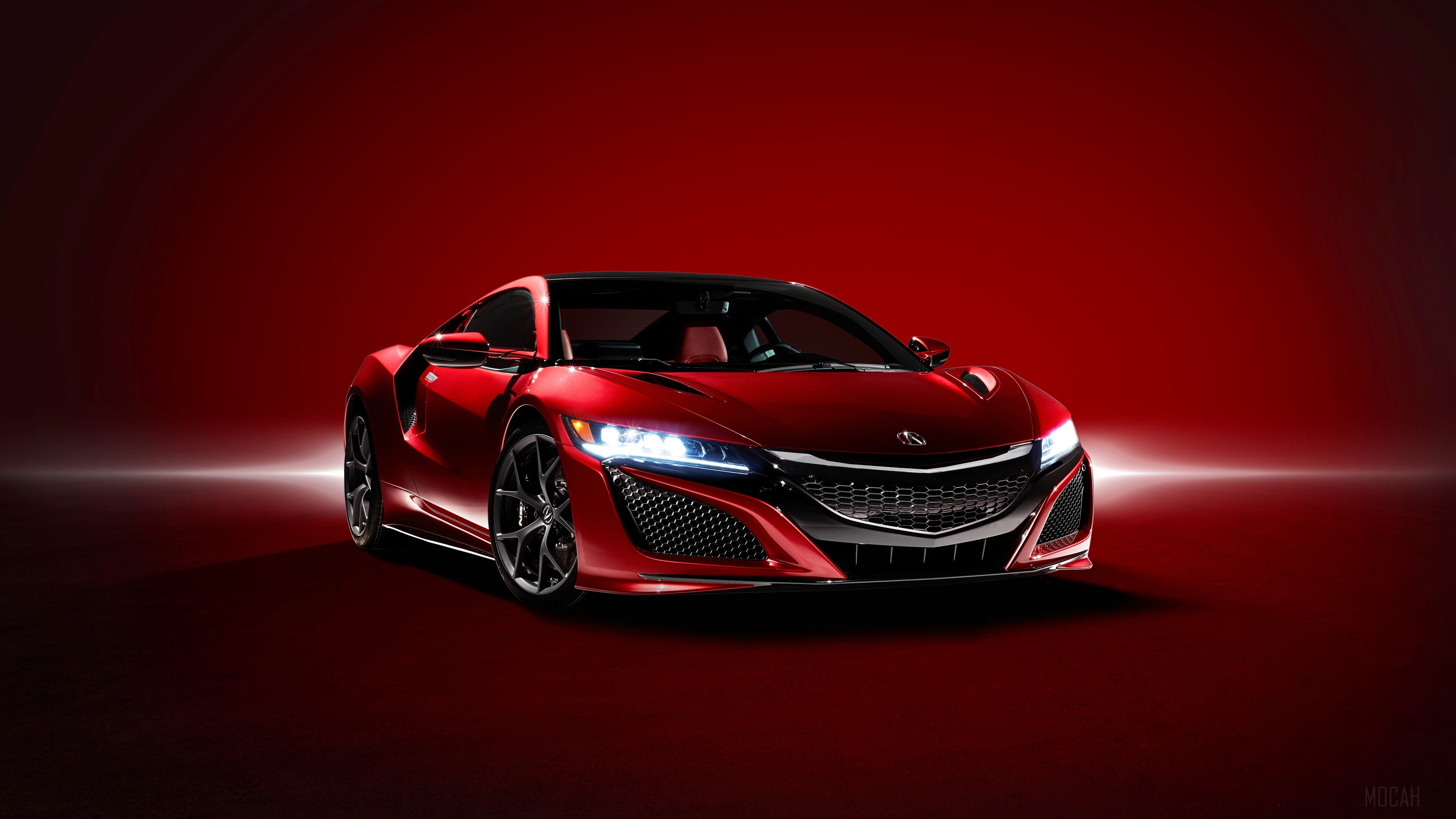 Red Acura NSX 4K HD Wallpaper