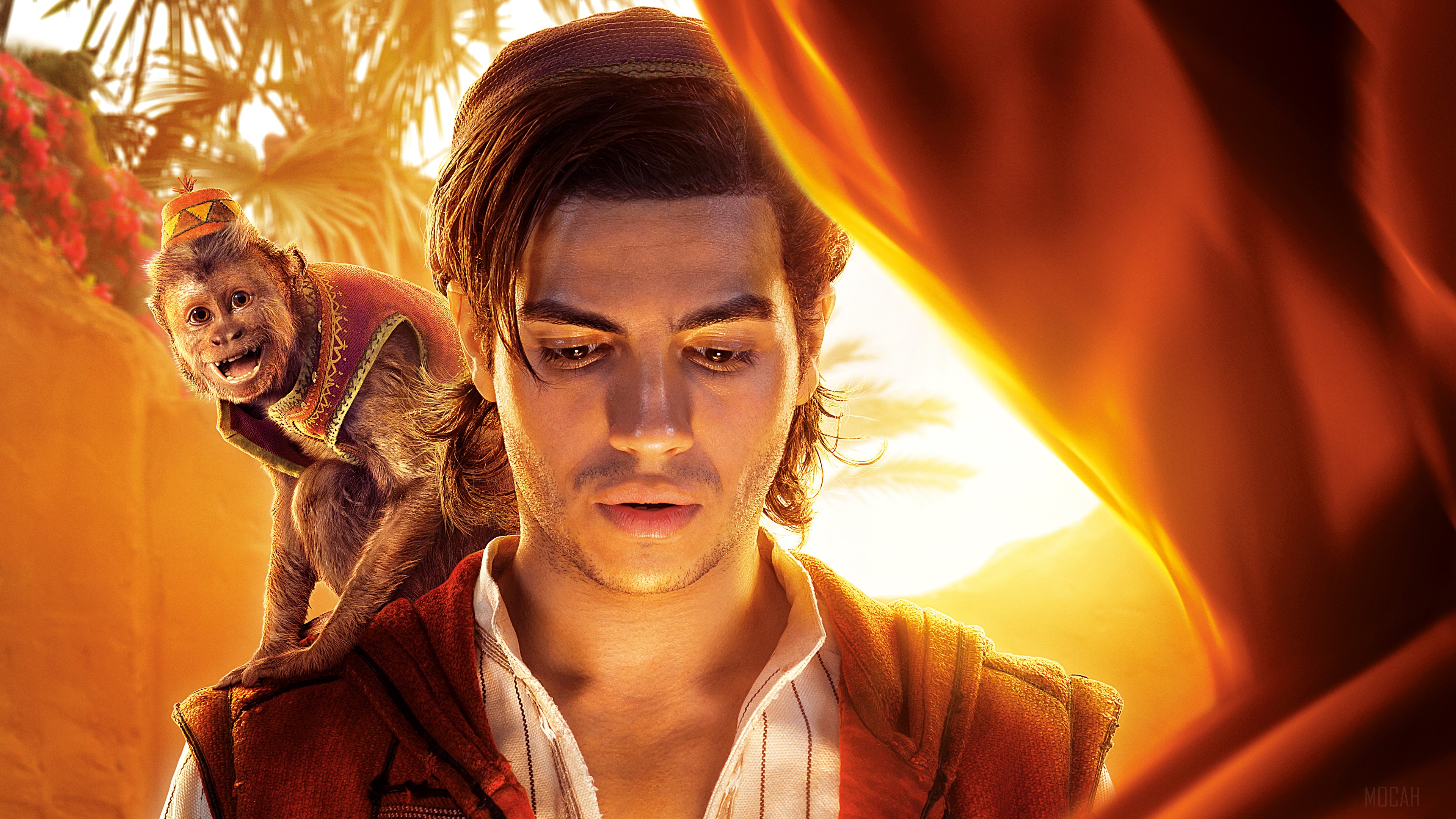 Aladdin and Abu from Aladdin 2019 4K HD Wallpaper