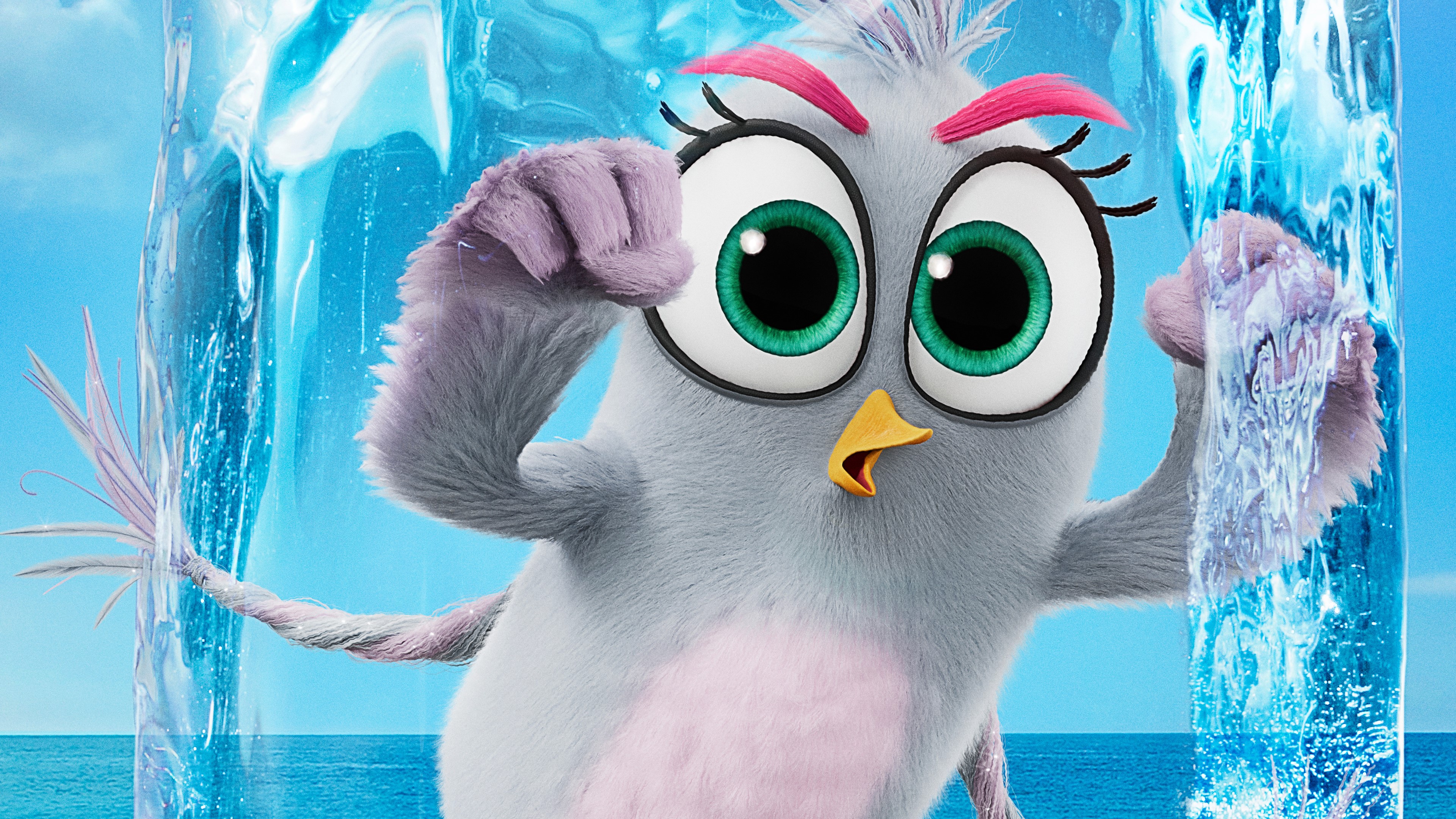 Silver from The Angry Birds Movie 2 4K HD Wallpaper