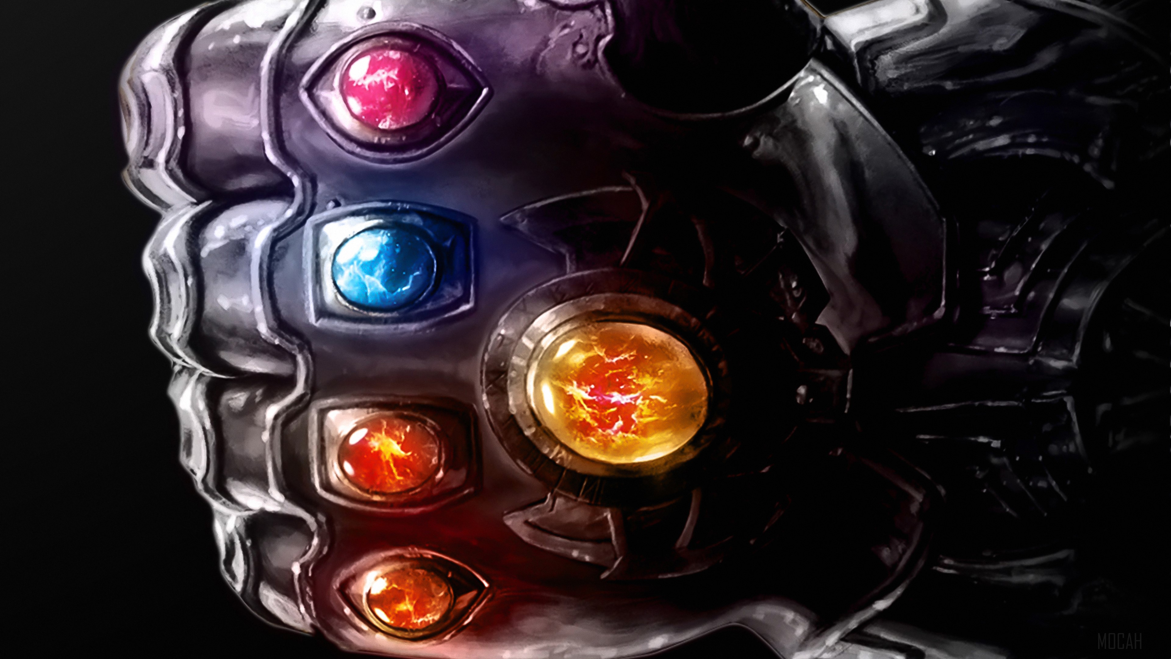 Thanos Gauntlet with Infinity Stones 4K HD Wallpaper