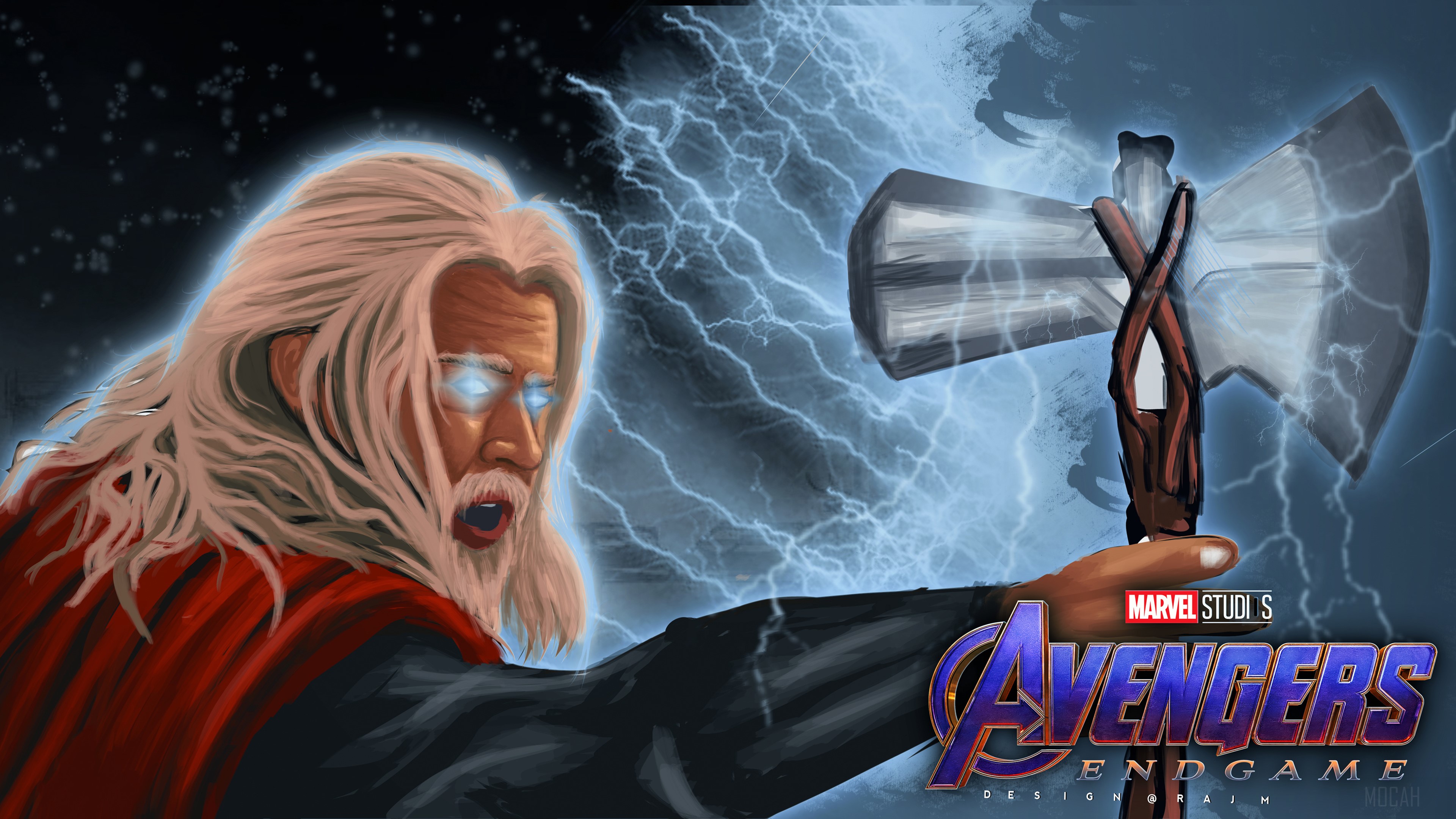 Thor from Avengers Endgame 4K HD Wallpaper