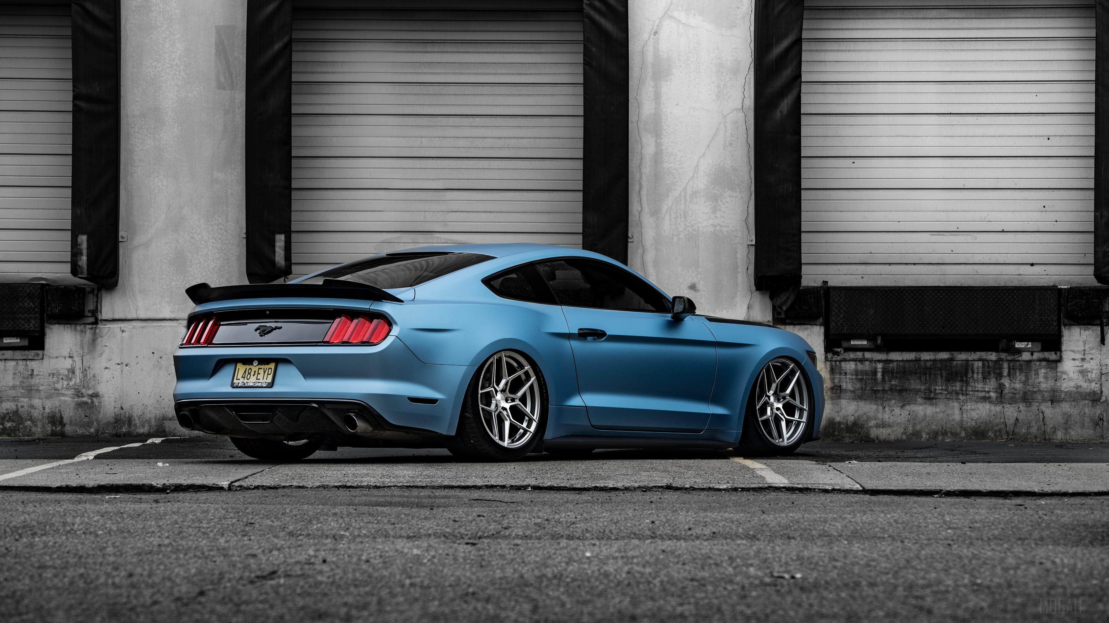 Blue Ford Mustang GT RFX11 4K HD Wallpaper