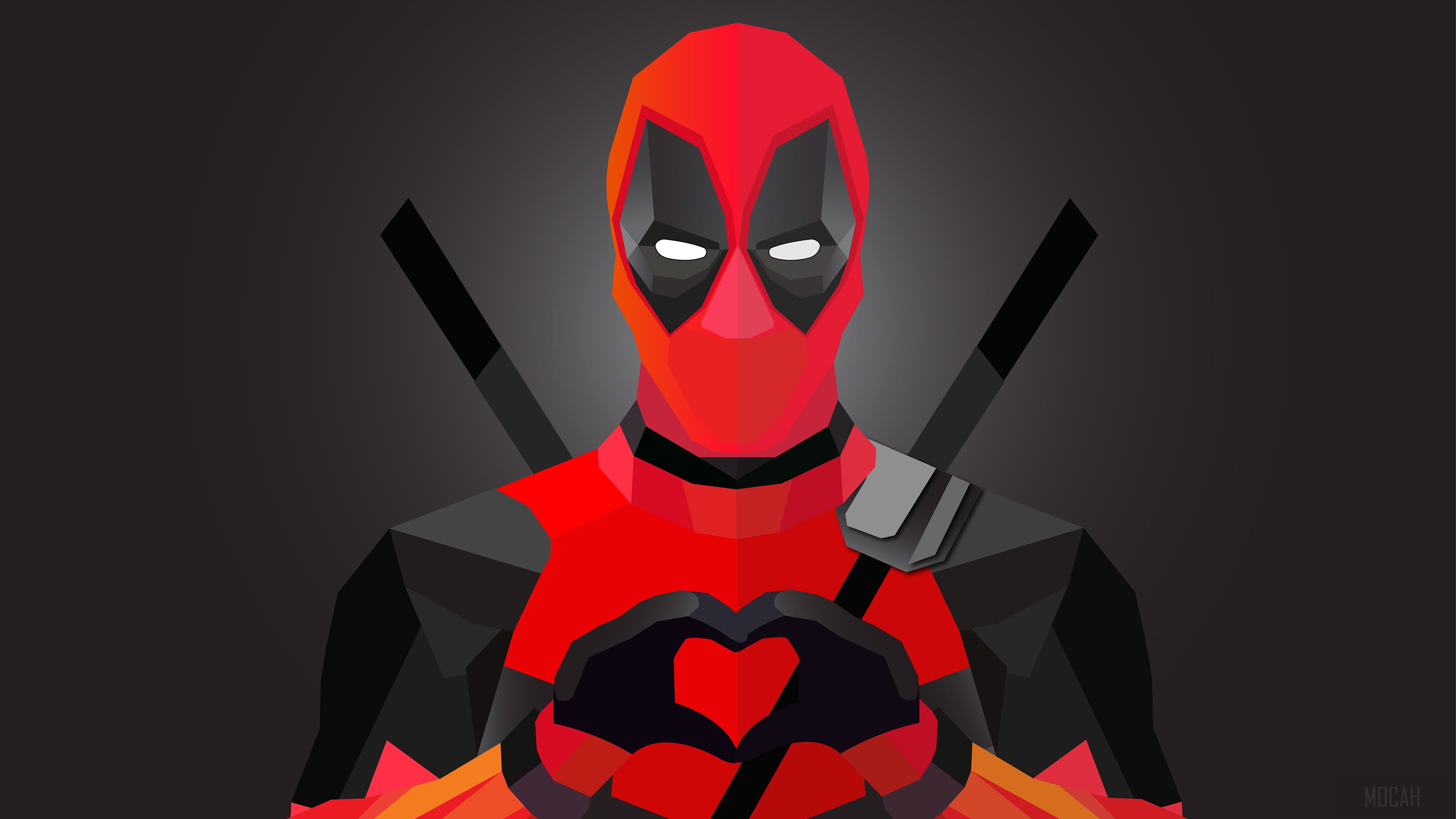 Deadpool Abstract Artwork HD Wallpaper