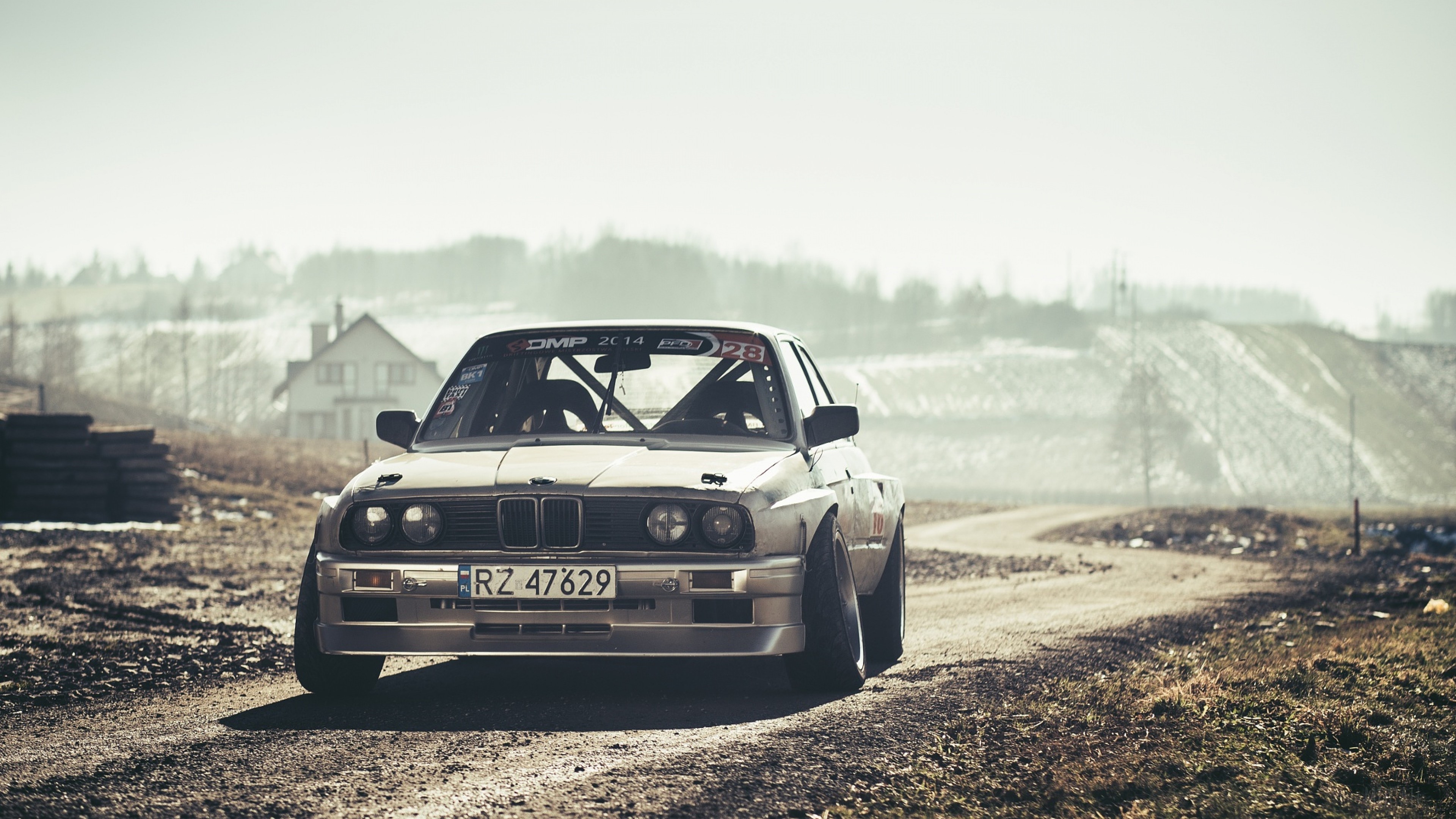 BMW E30 Low Rider 4K HD Wallpaper