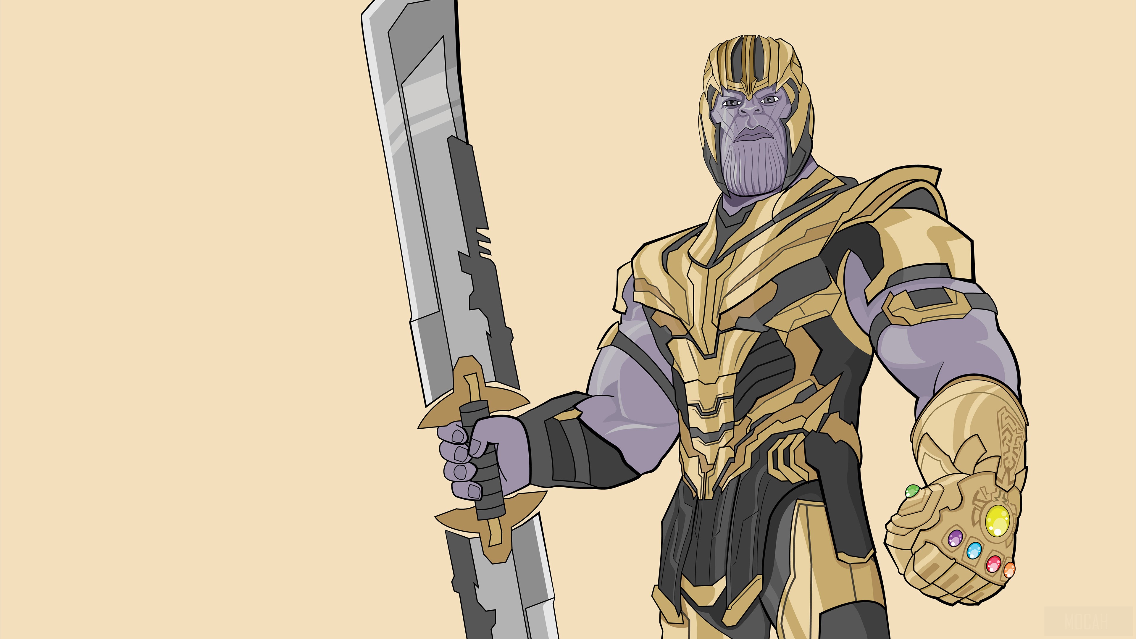 Thanos from Avengers Endgame Artwork 4K HD Wallpaper