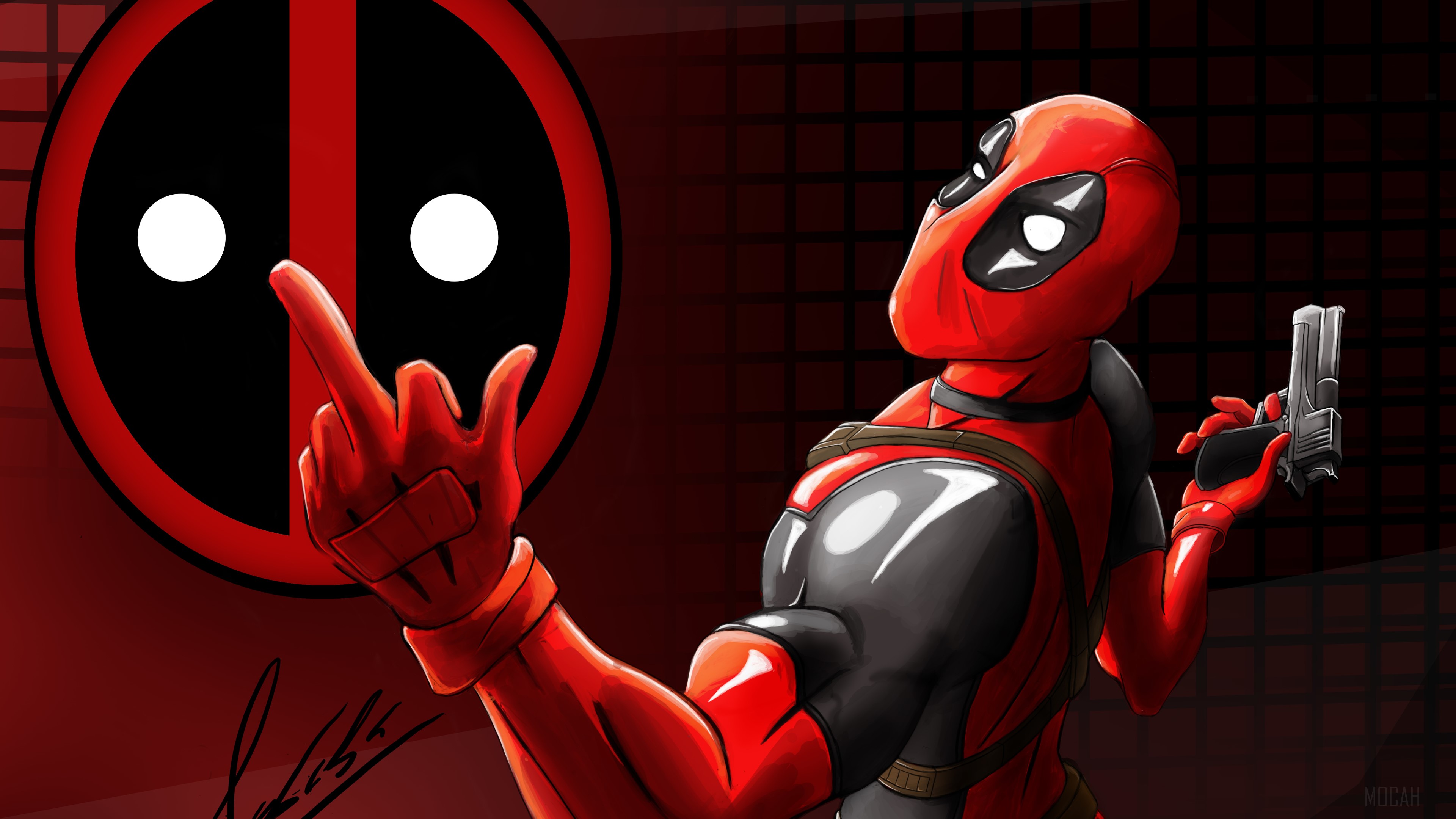 Deadpool from Marvel 4K Art HD Wallpaper