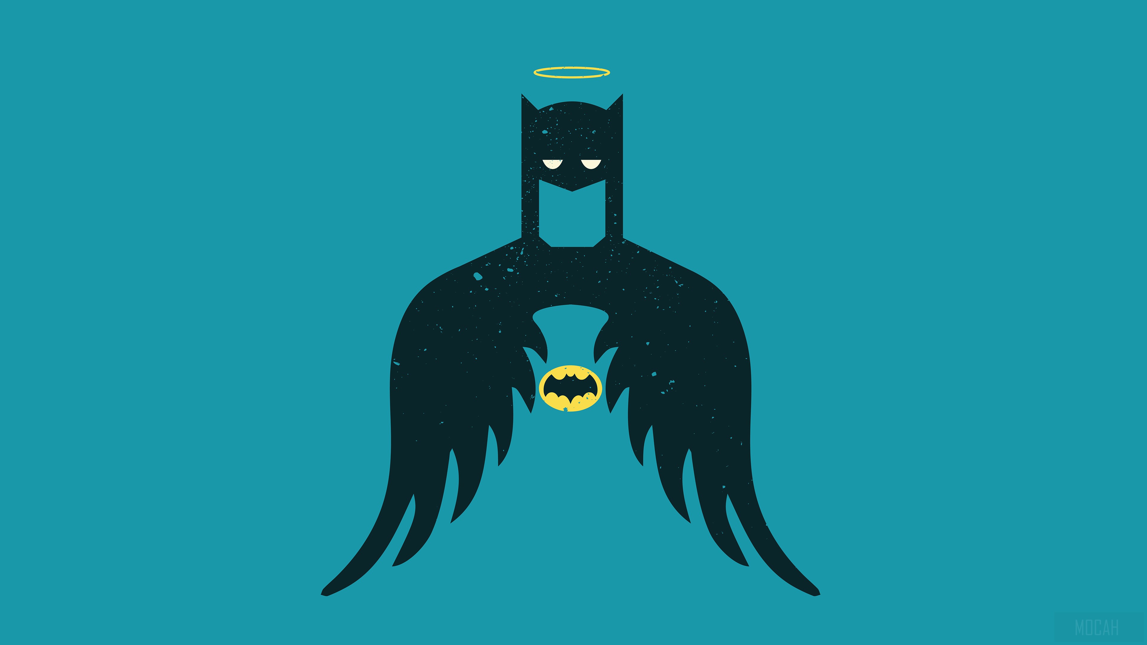 Batman with Angel Wings and Halo HD Wallpaper