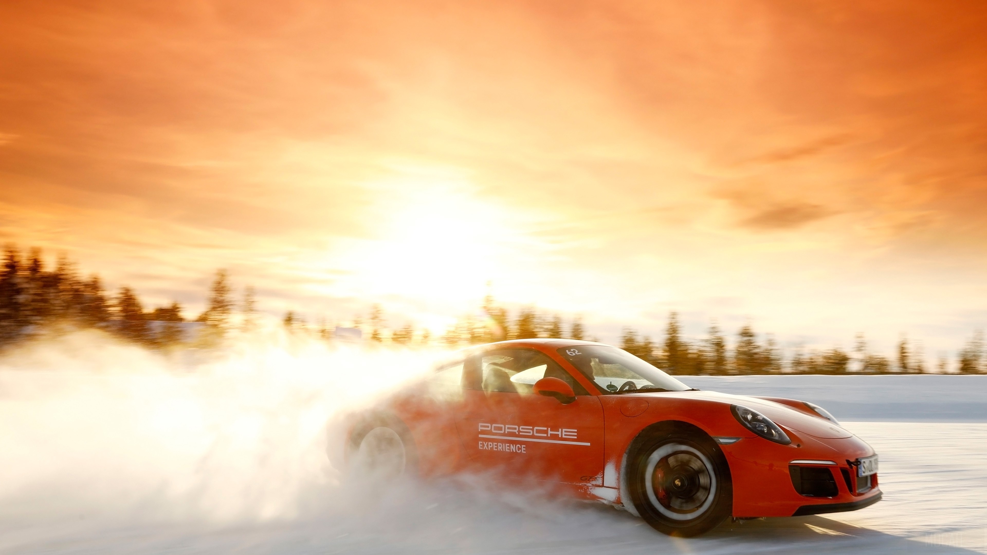 Porsche 911 Ice Experience 4K HD Wallpaper