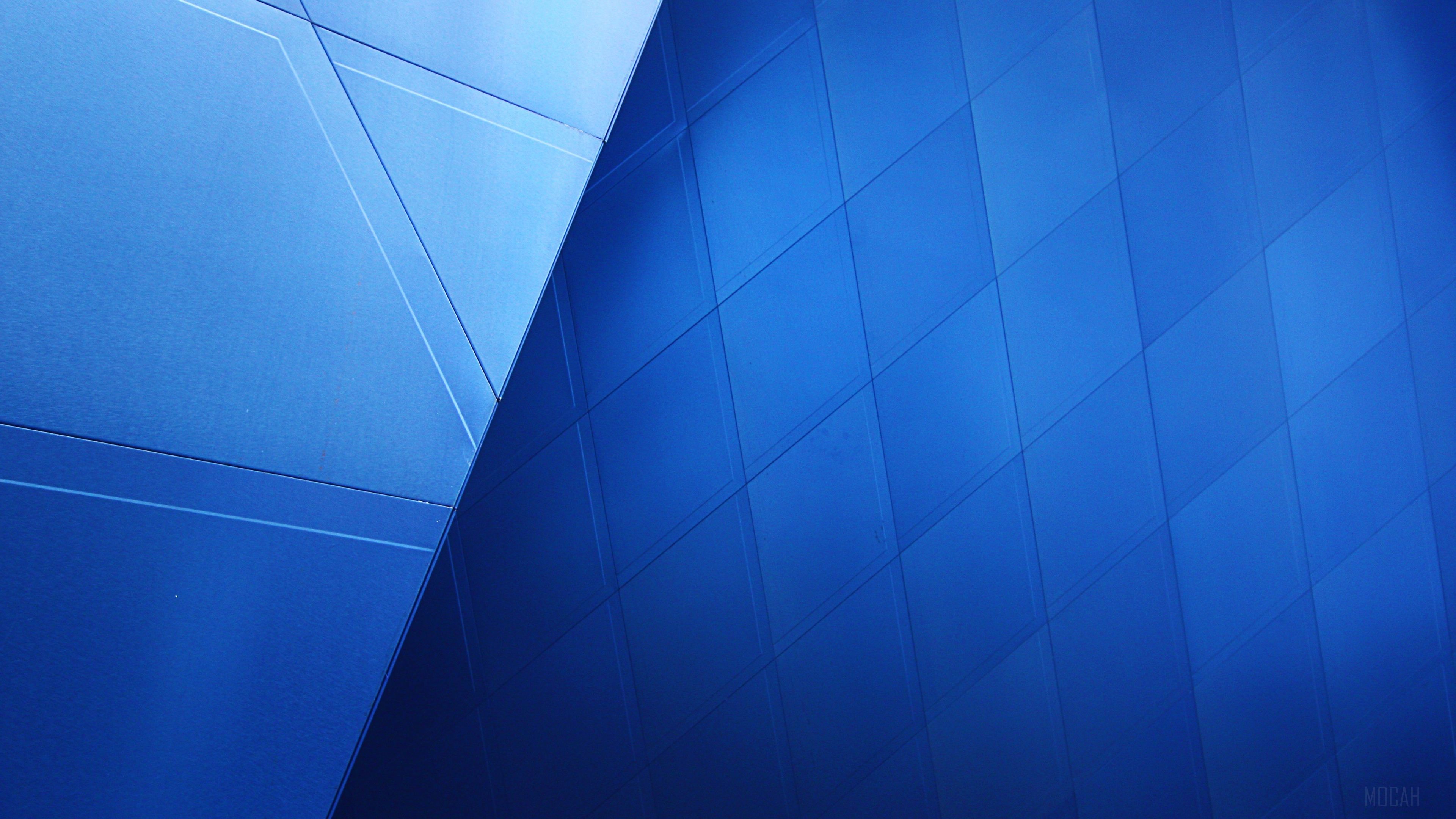 Abstract Blue Geometric Pattern 4K HD Wallpaper
