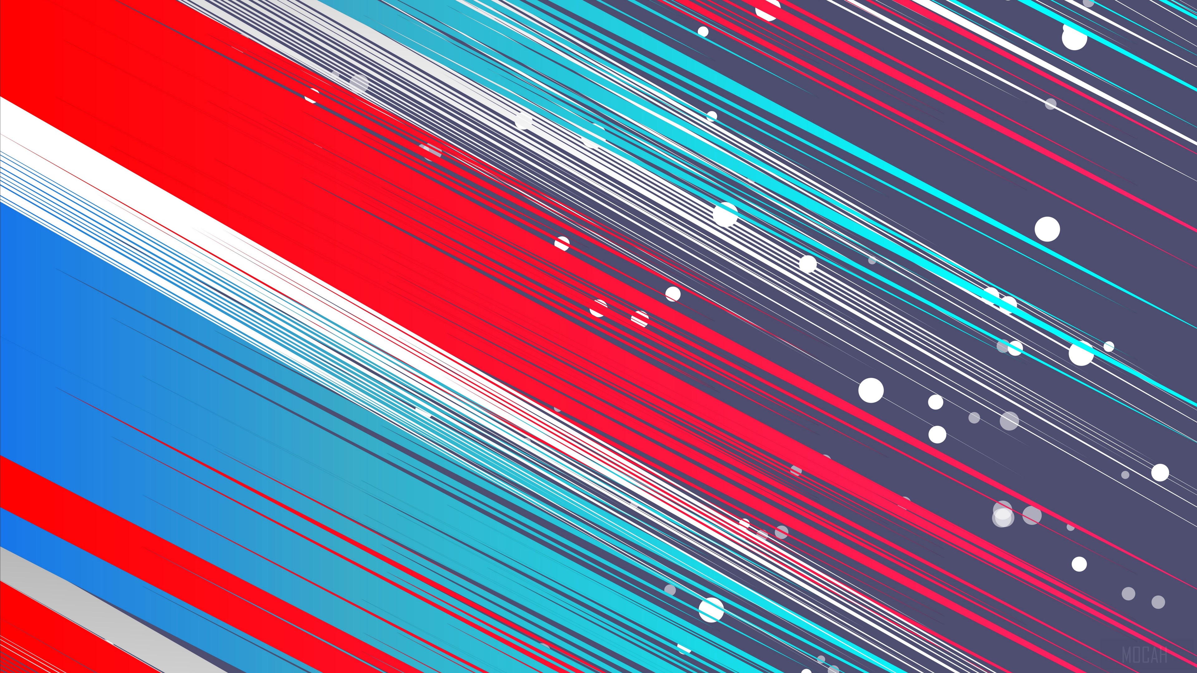Abstract Red Blue White Lines Texture 4K HD Wallpaper