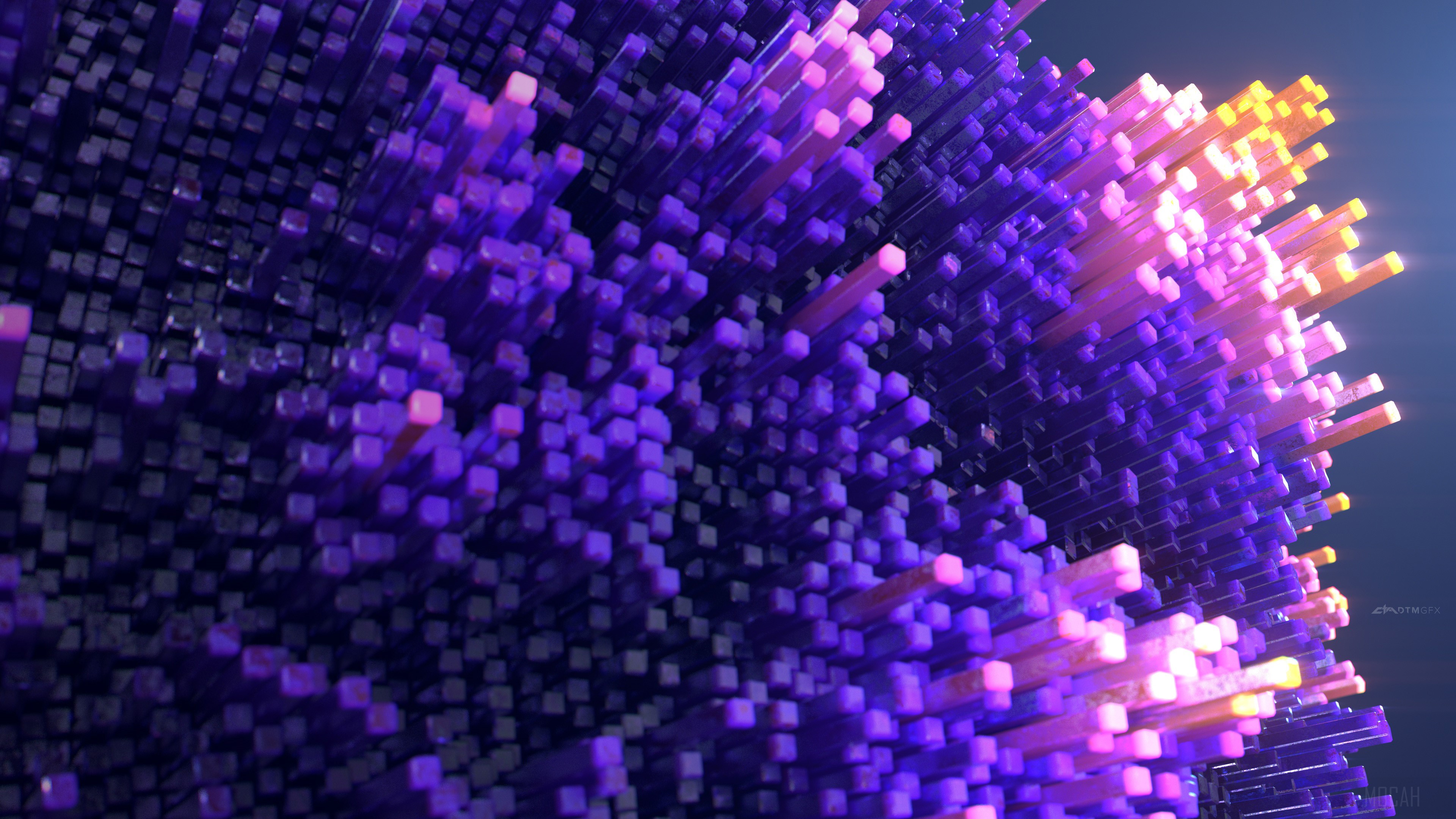 Abstract Pipe 4K HD Wallpaper