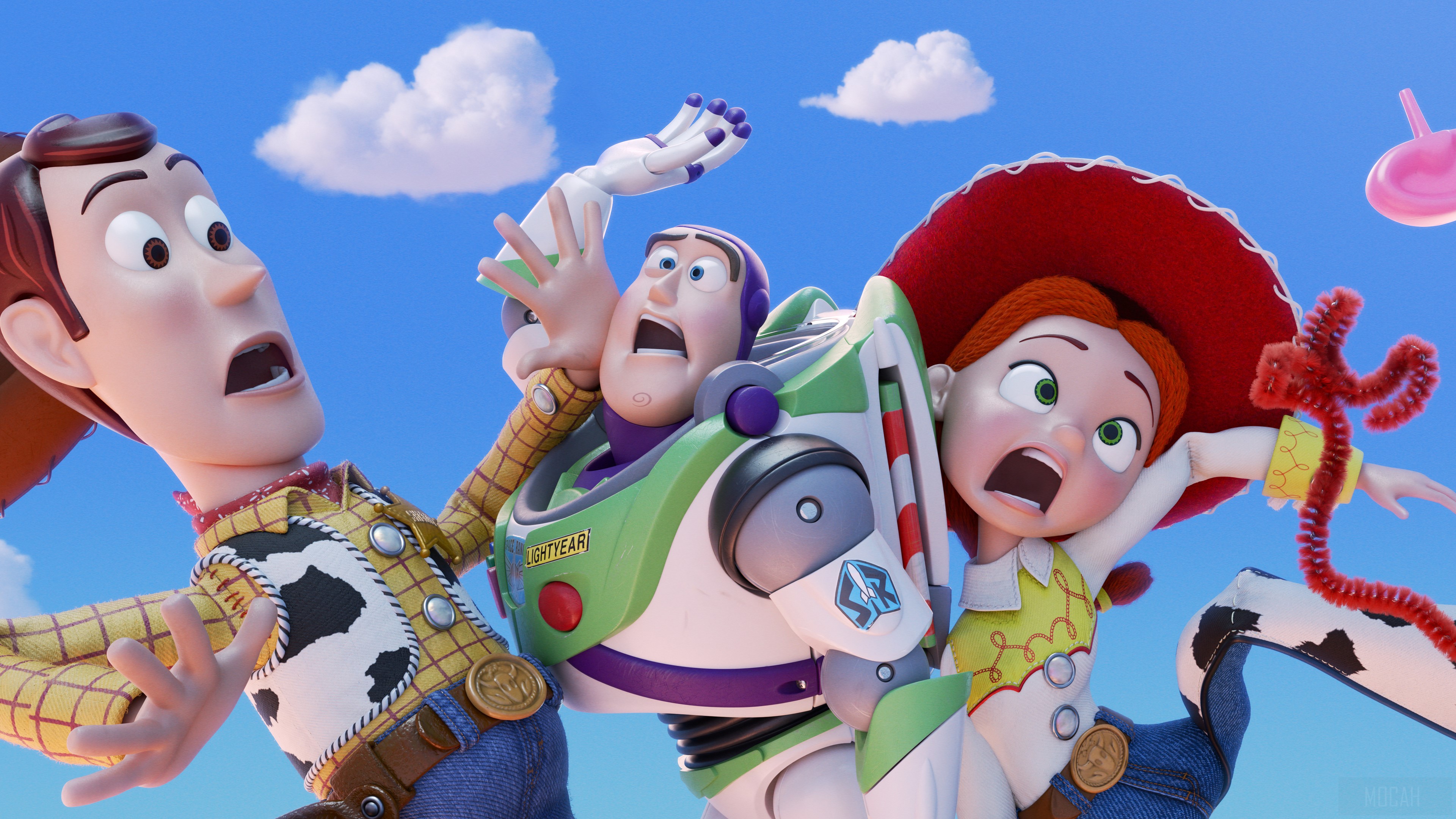Woody, Buzz Lightyear, and Jessie from Toy Story 4K HD Wallpaper