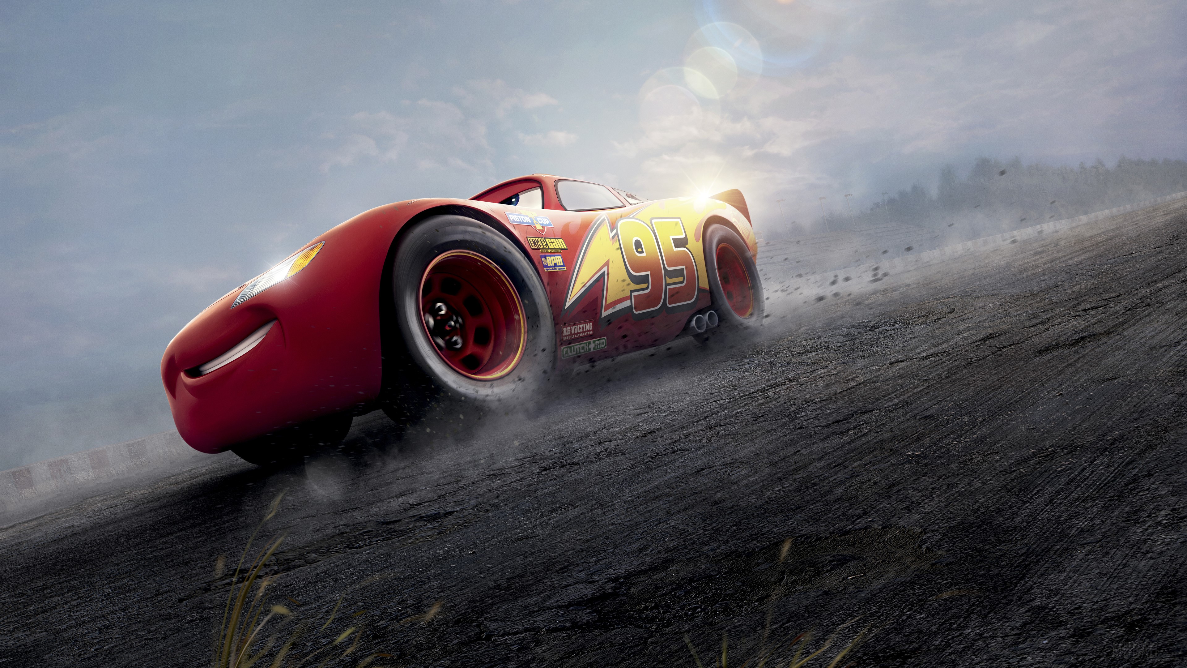 Lightning McQueen from Cars 3 4K HD Wallpaper