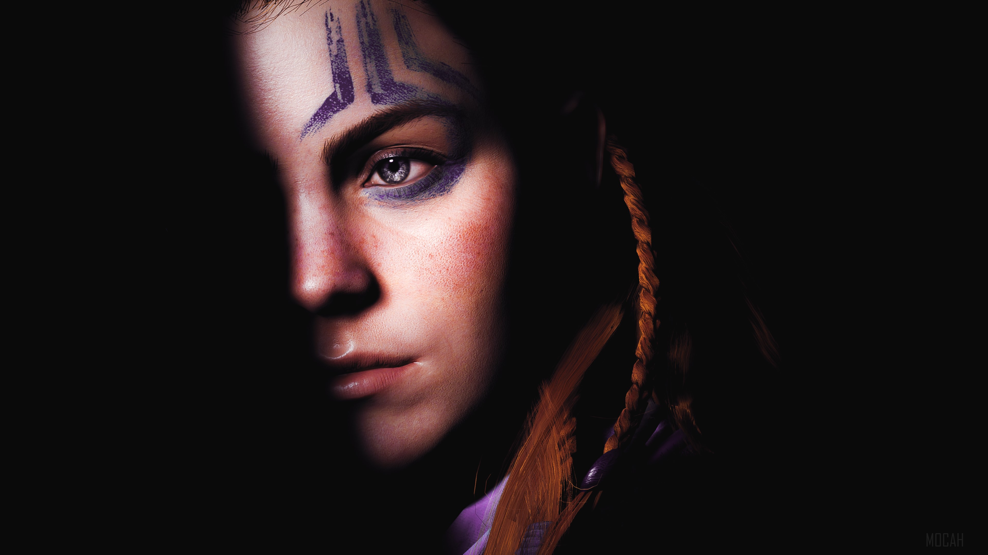 Aloy from Horizon Zero Dawn 4K portrait HD Wallpaper