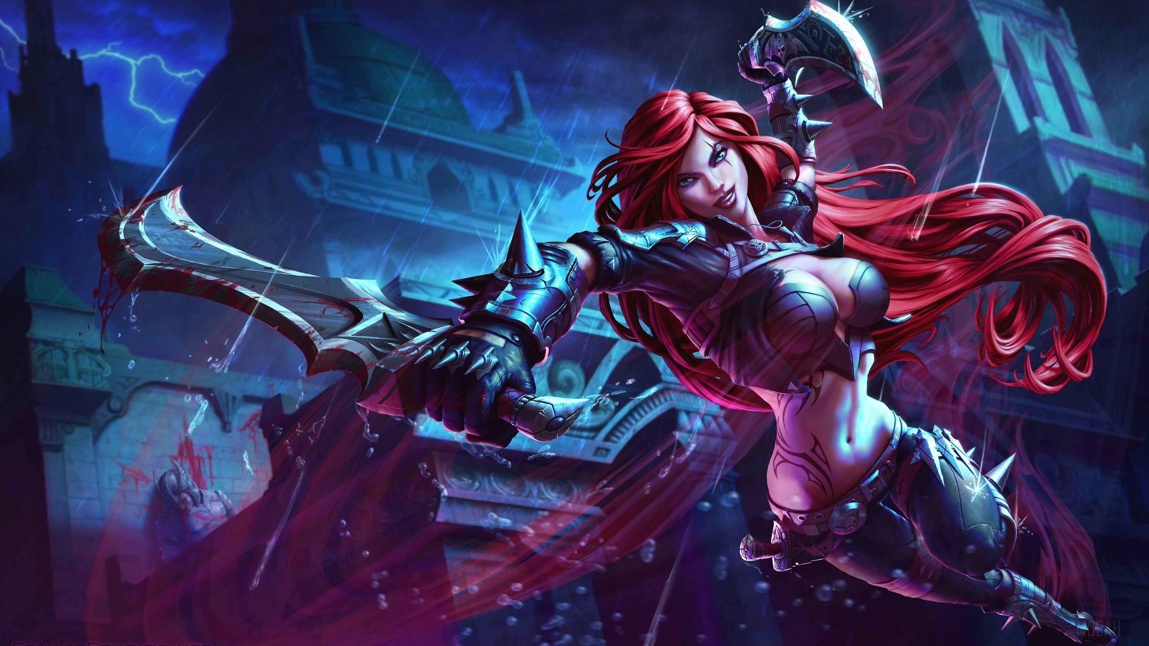 Katarina from League of Legends HD Wallpaper