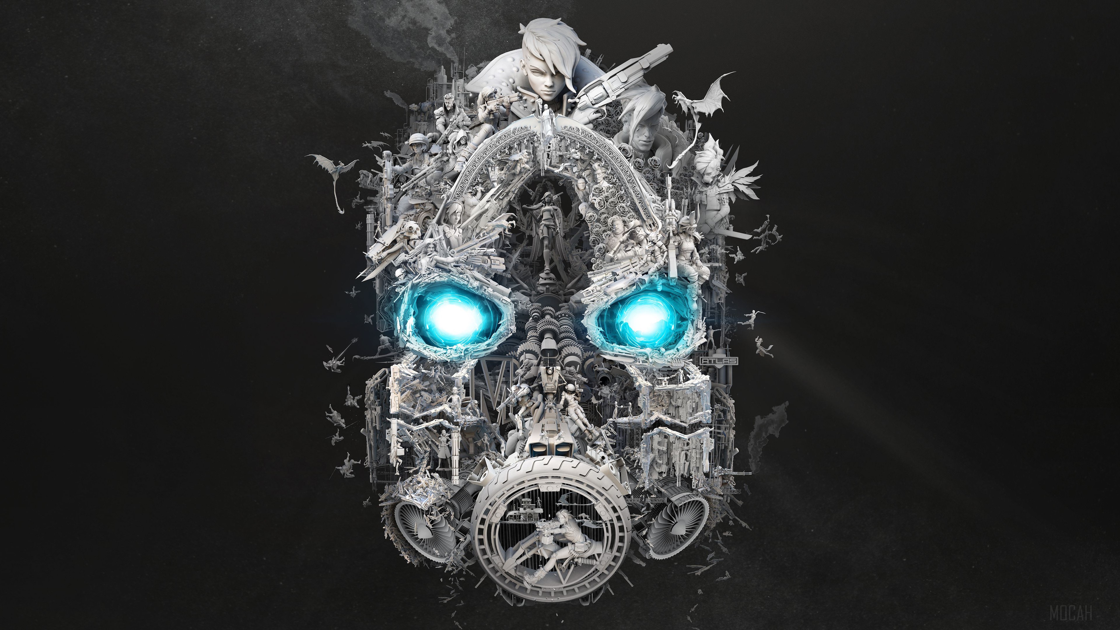 Borderlands 3 Psycho Mask 4K HD Wallpaper