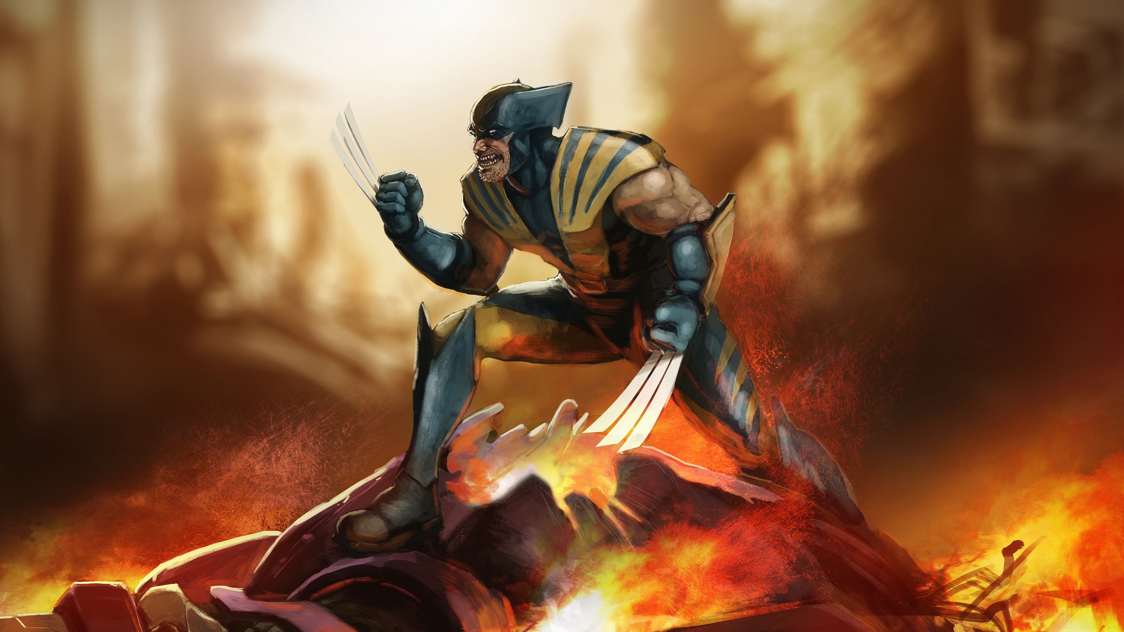 Wolverine 4K Artwork HD Wallpaper