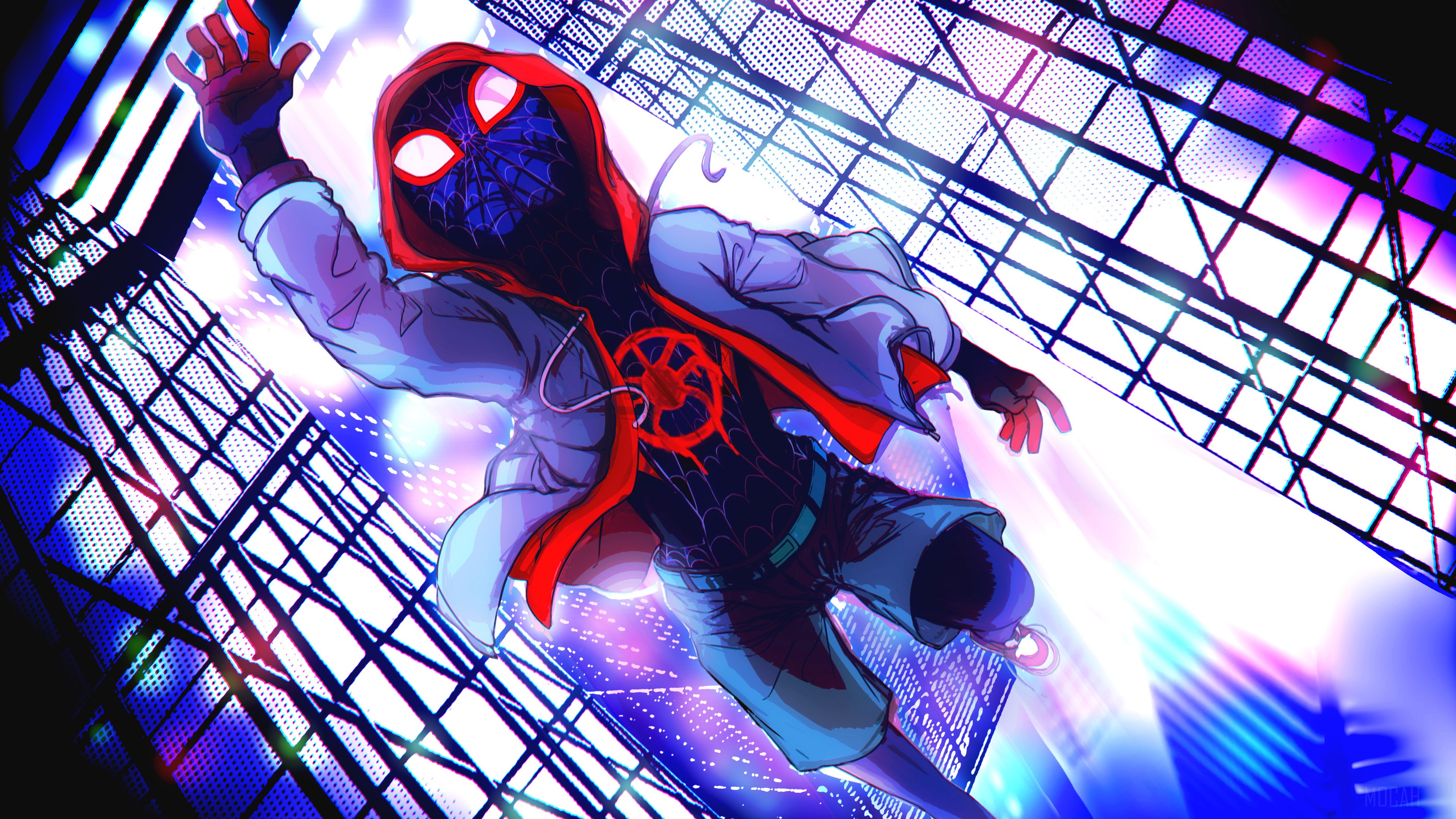 Spider-Man from Spider-Verse in 4K HD Wallpaper