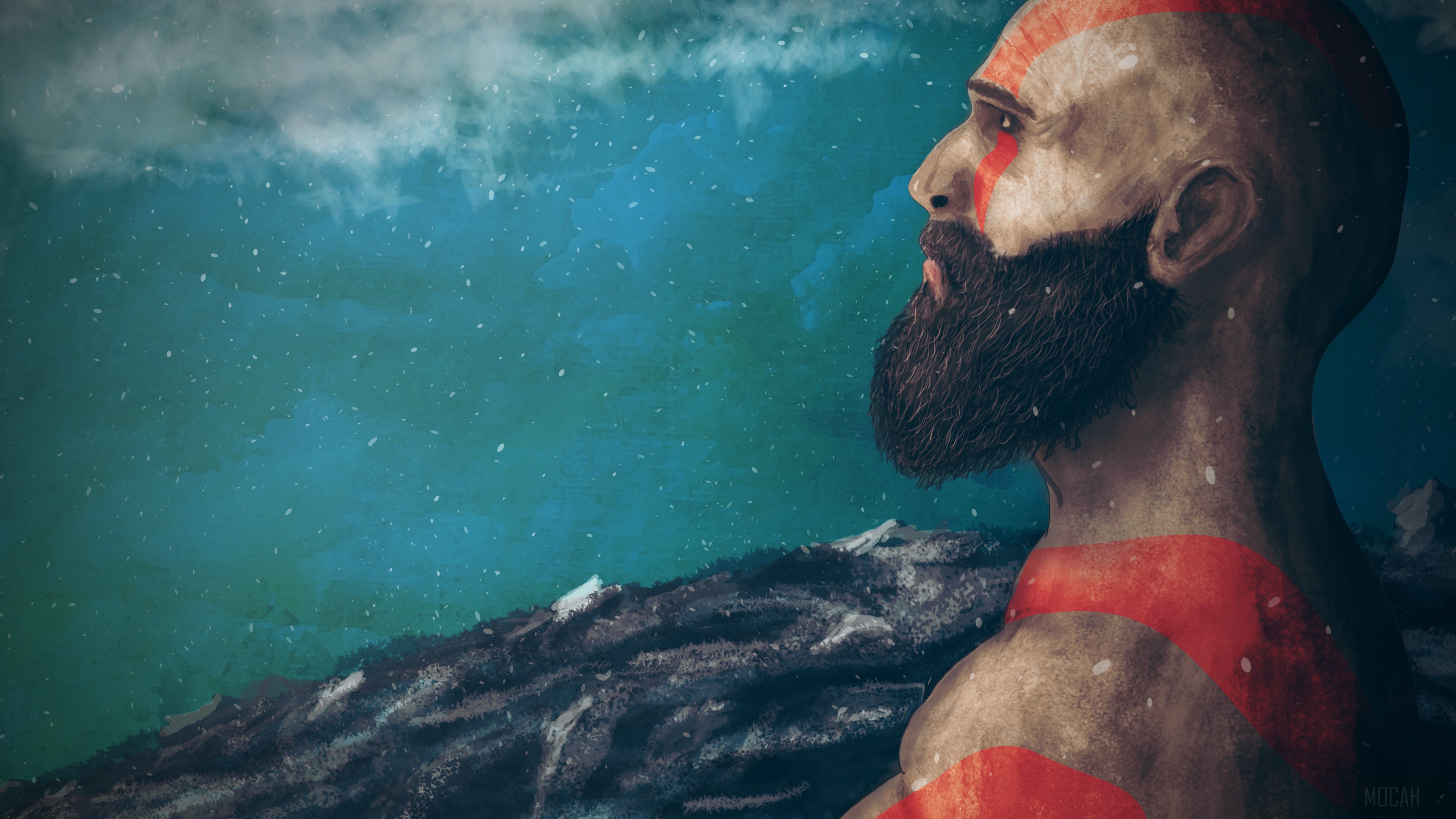 Kratos from God of War in 4K HD Wallpaper