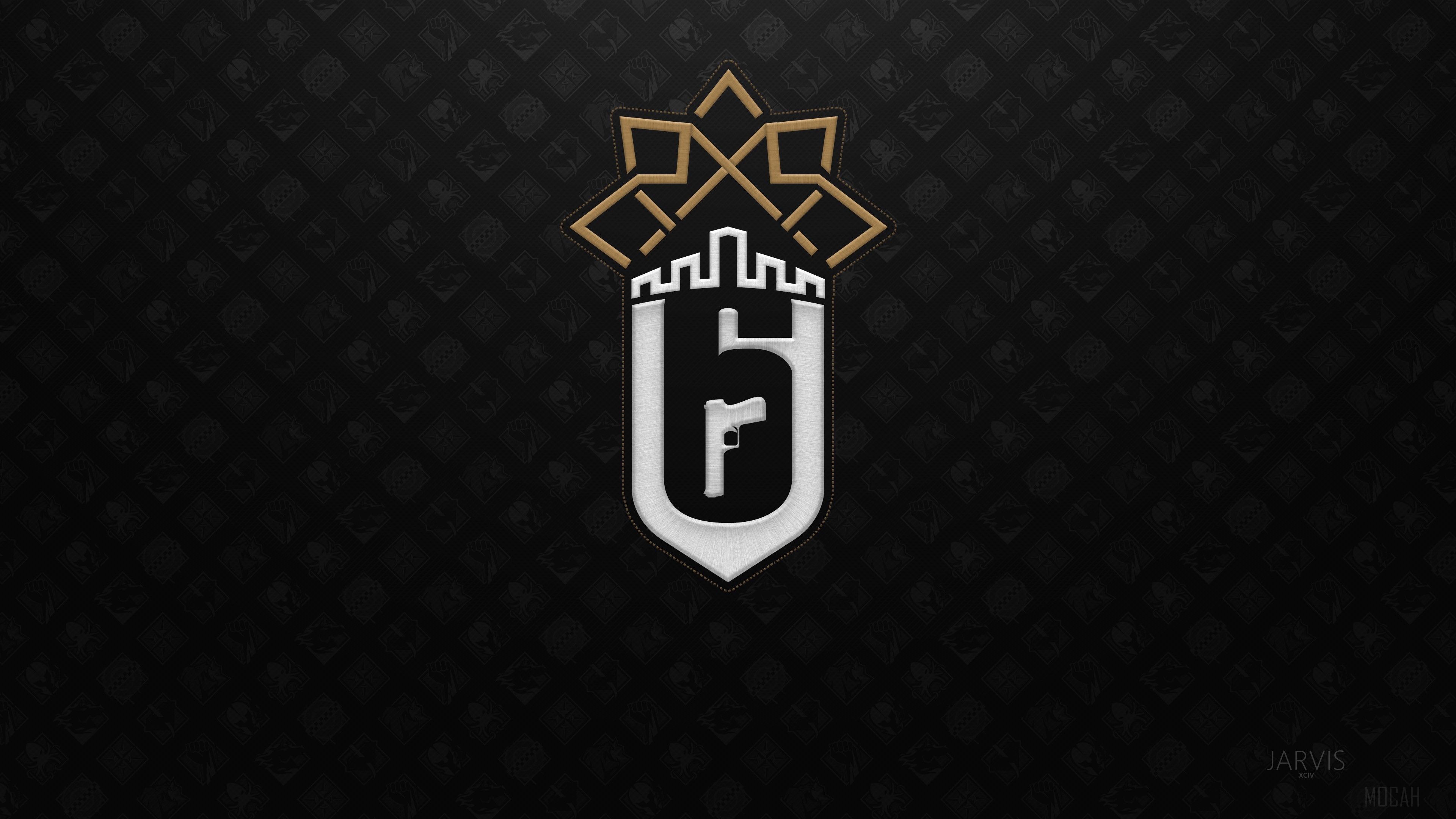 Tom Clancy's Rainbow Six Siege Logo 4K HD Wallpaper
